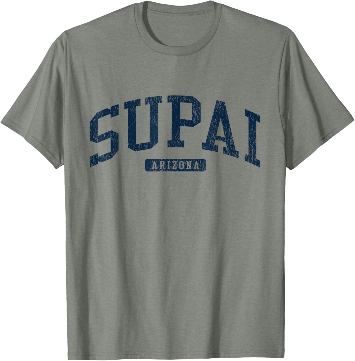Supai Arizona College University Style Blue T-Shirt for a Casual Look - 9