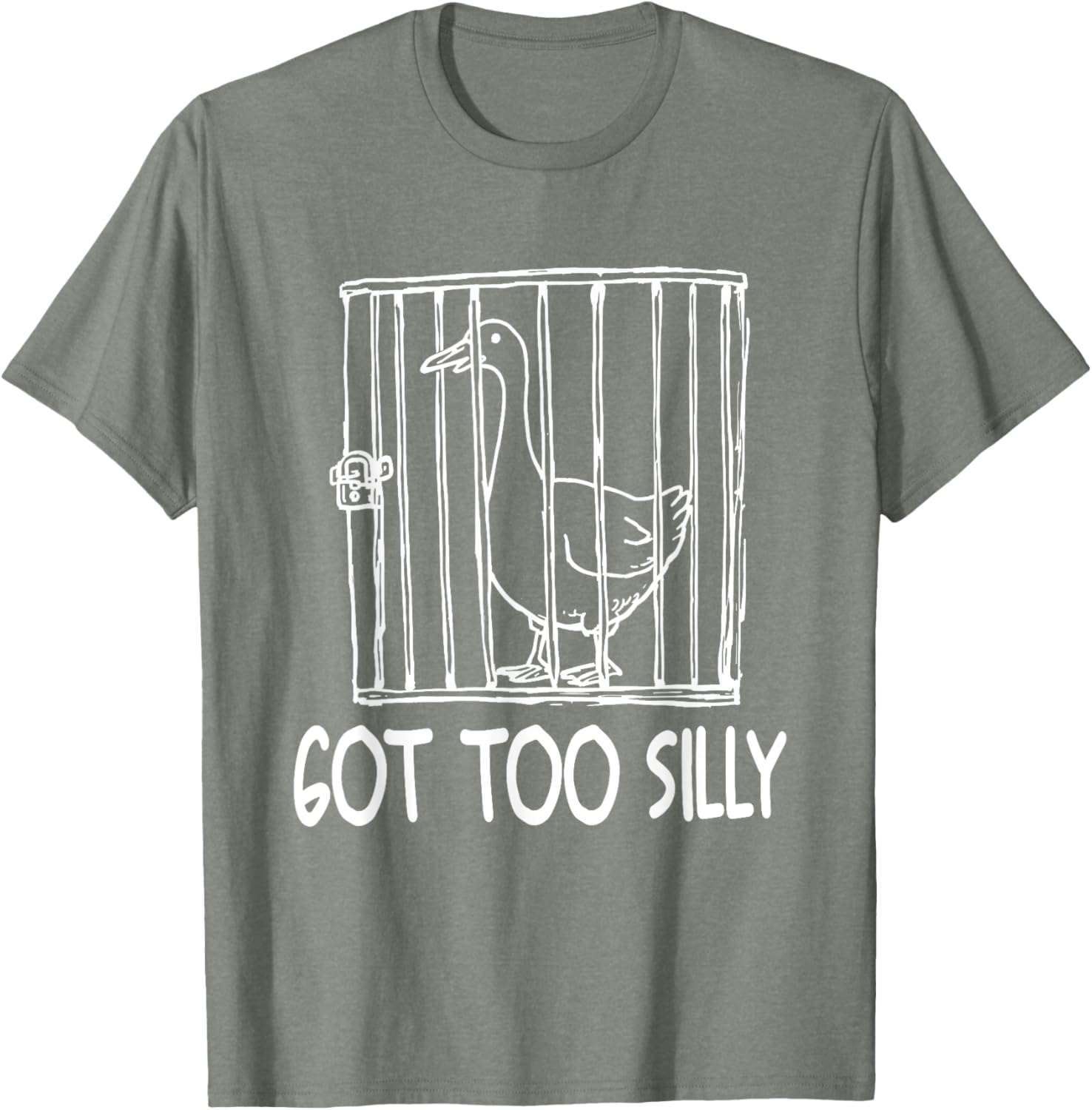 Funny Goose Humor T-Shirt for Animal Lovers - Goose Got Too Silly - 3