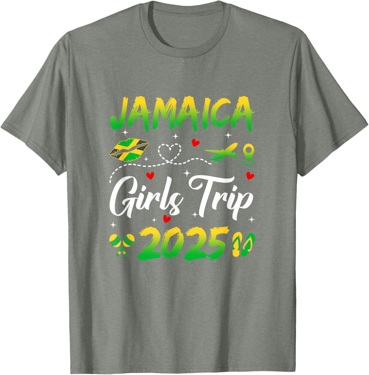 Jamaica Girls Trip 2025 Summer Matching T-Shirts for Fun Getaways - 13