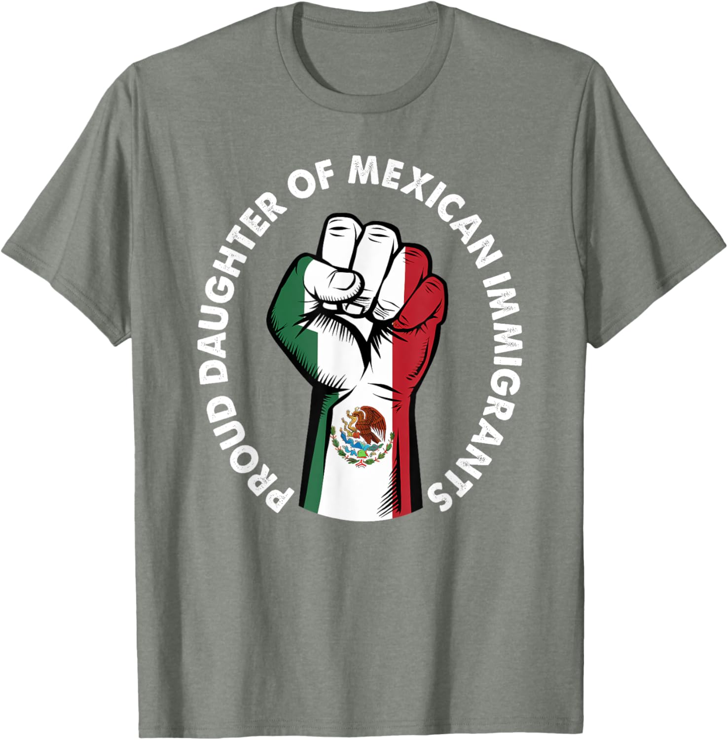 Proud Daughter of Mexican Immigrants Mexico Flag T-Shirt for Women - 10