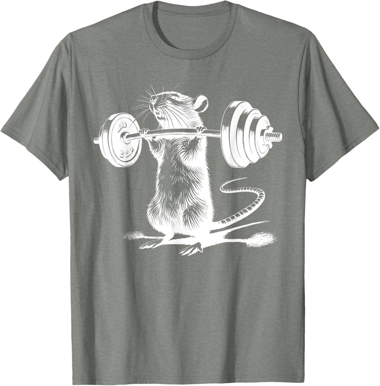 Retro Gym Rat Fitness T-Shirt for Bodybuilding and Weight Lifting Fans - 17