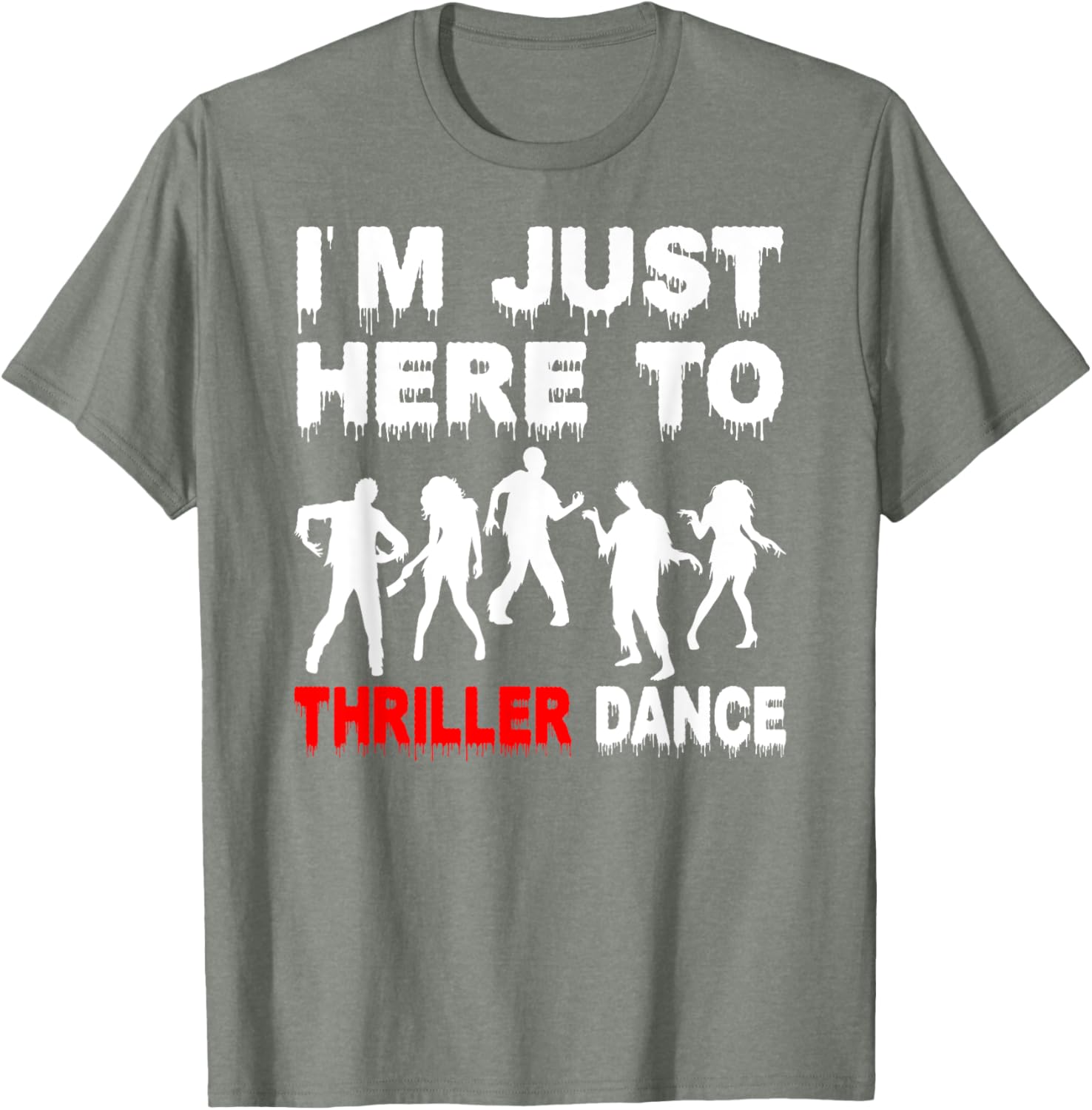 Funny Zombie Thriller Dance T-Shirt for Halloween Fun and Festivities - 13