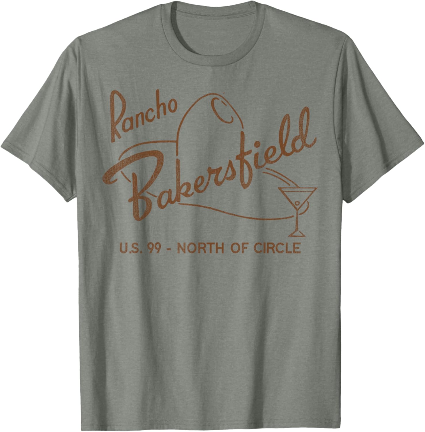 Vintage Rancho Bakersfield Retro Motel T-Shirt for California Lovers - 16