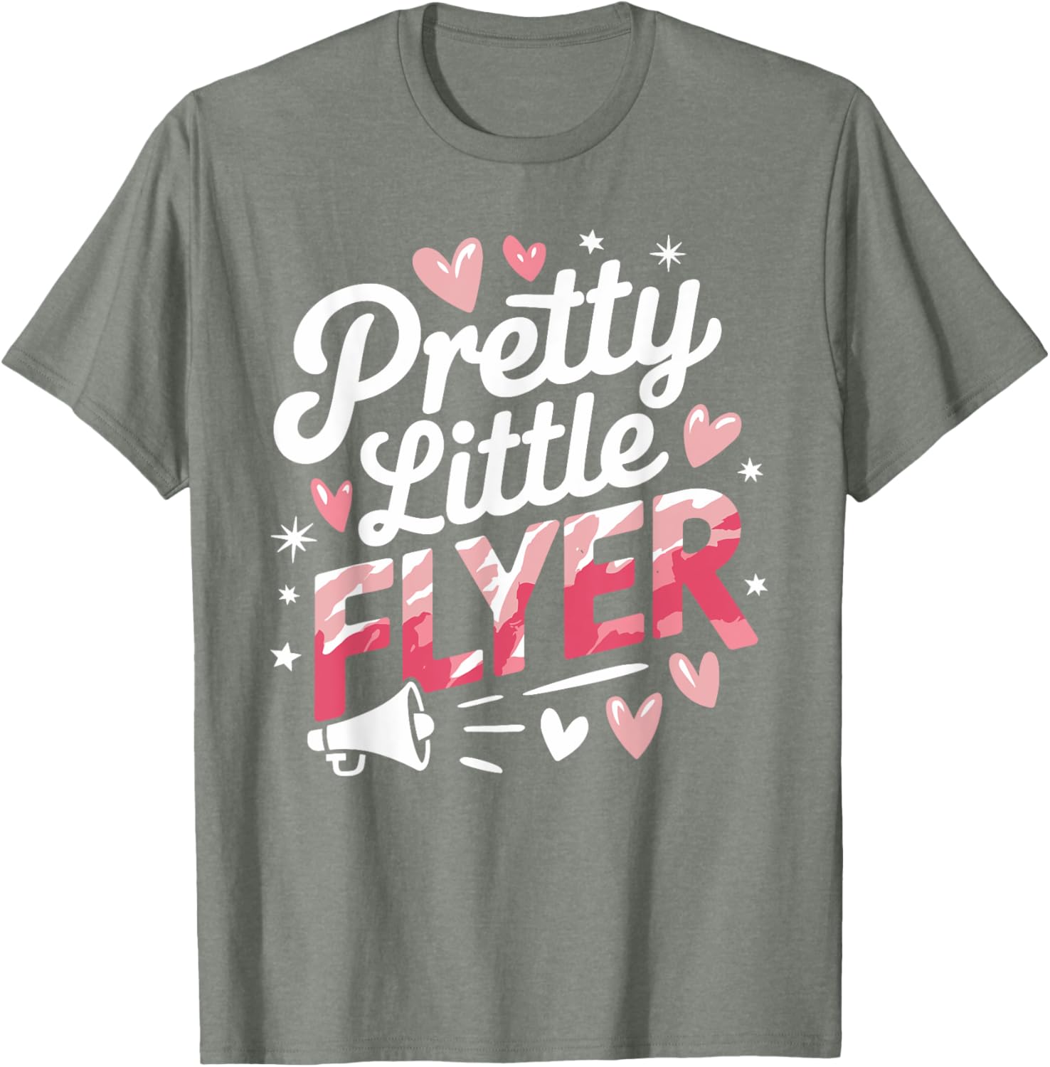 Pretty Little Flyer Cheerleader T-Shirt for Fans and Cheerleading Enthusiasts - 12
