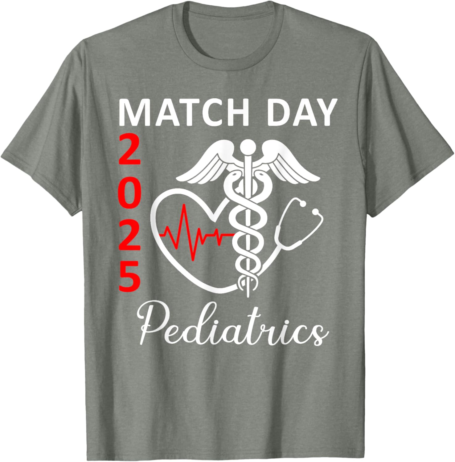 Match Day 2025 Pediatrics Residency Future Doctor MD T-Shirt for Kids - 1