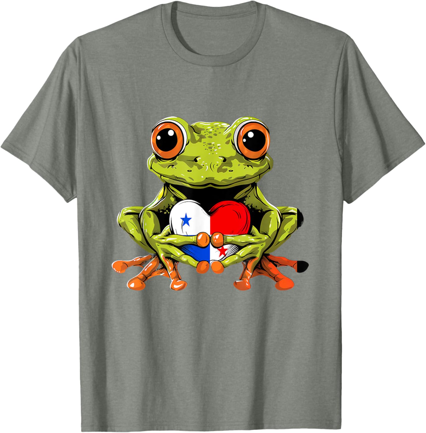 Panama Toad Frog Heart T-Shirt Celebrating Panamanian Roots and Pride - 7