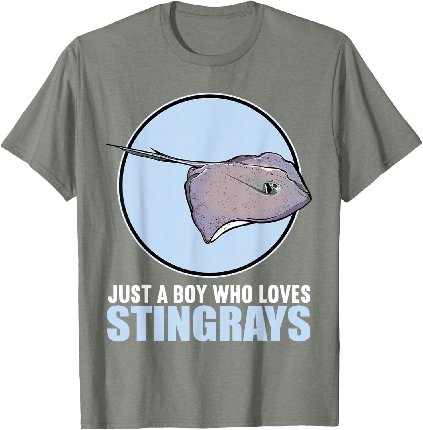 Just a Boy Who Loves Stingrays Cute Stingray T-Shirt for Kids - 24