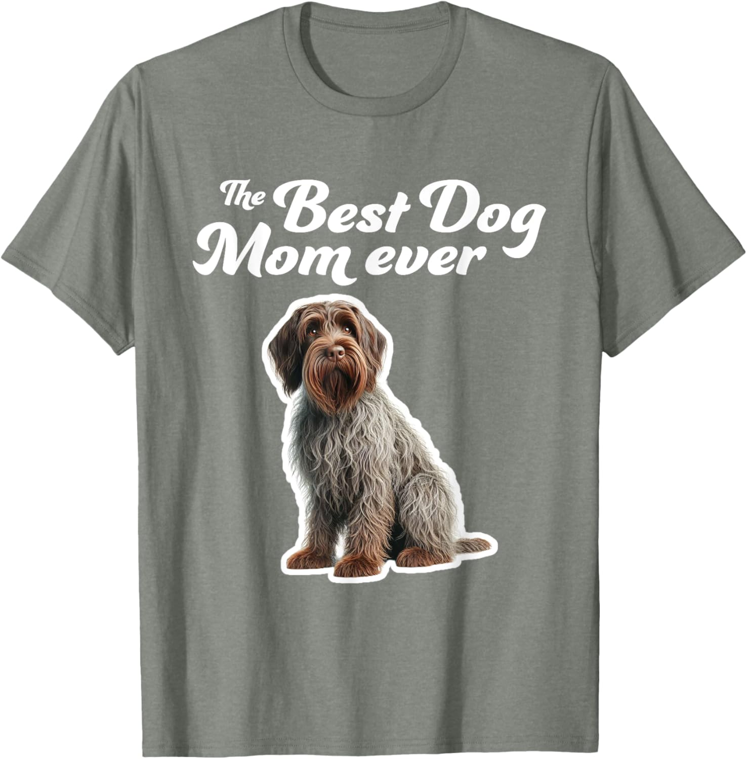 Best Dog Mom Ever T-Shirt for Wirehaired Pointing Griffon Lovers - 18