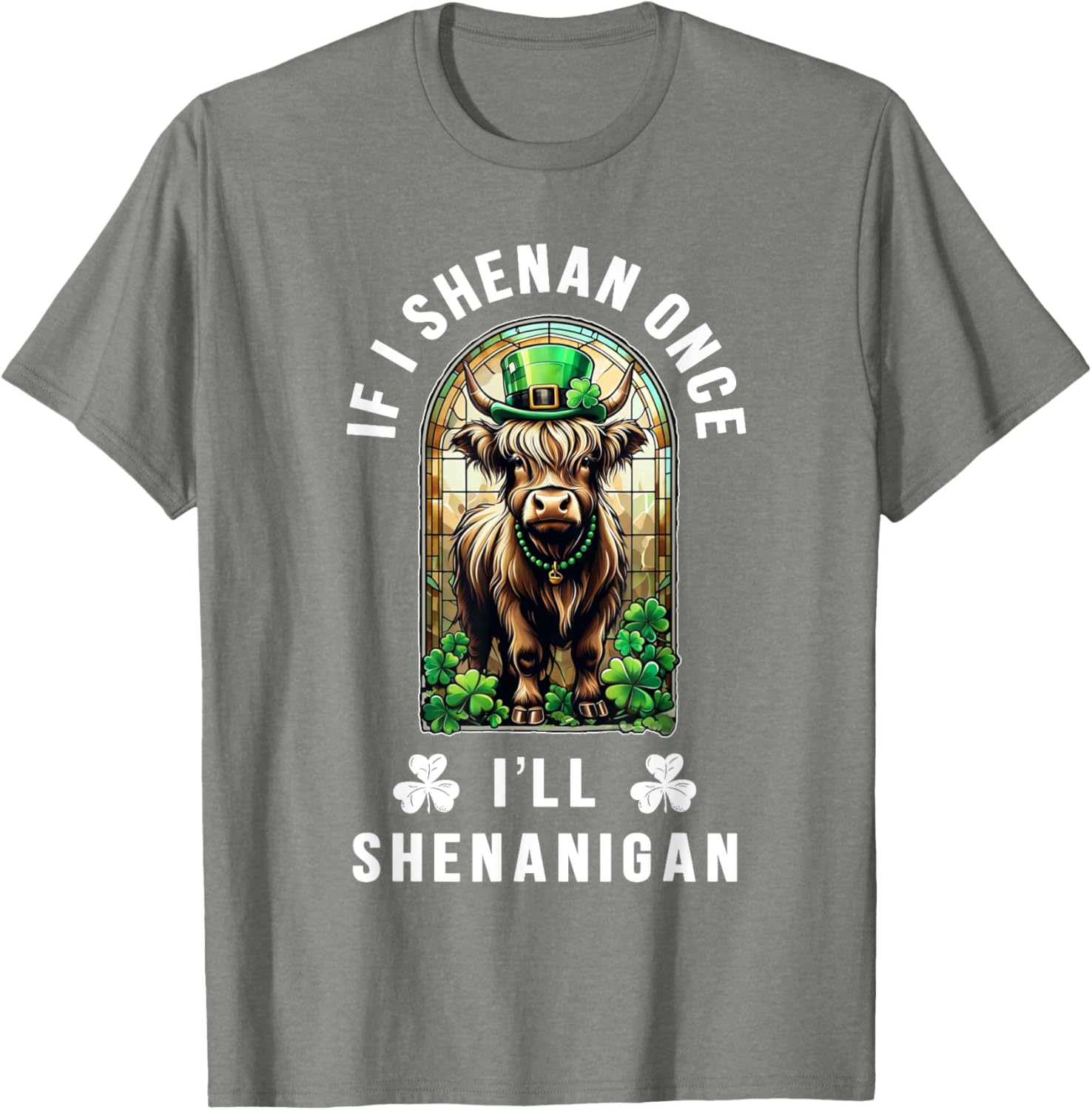 St Patrick's Day Shenanigans Nordic Cow T-Shirt for Fun Celebrations - 2