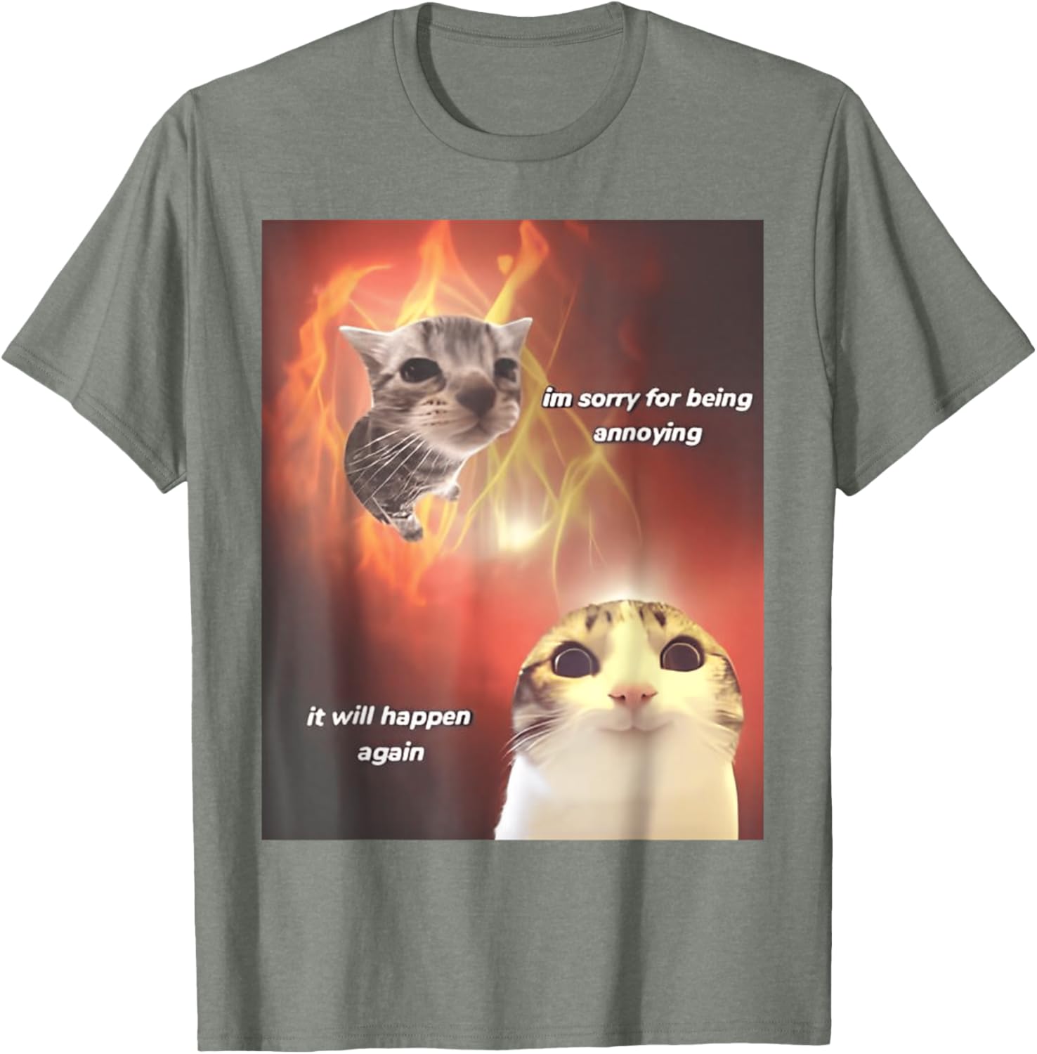 I'm Sorry For Being Annoying Cat T-Shirt for All Ages and Genders - 13
