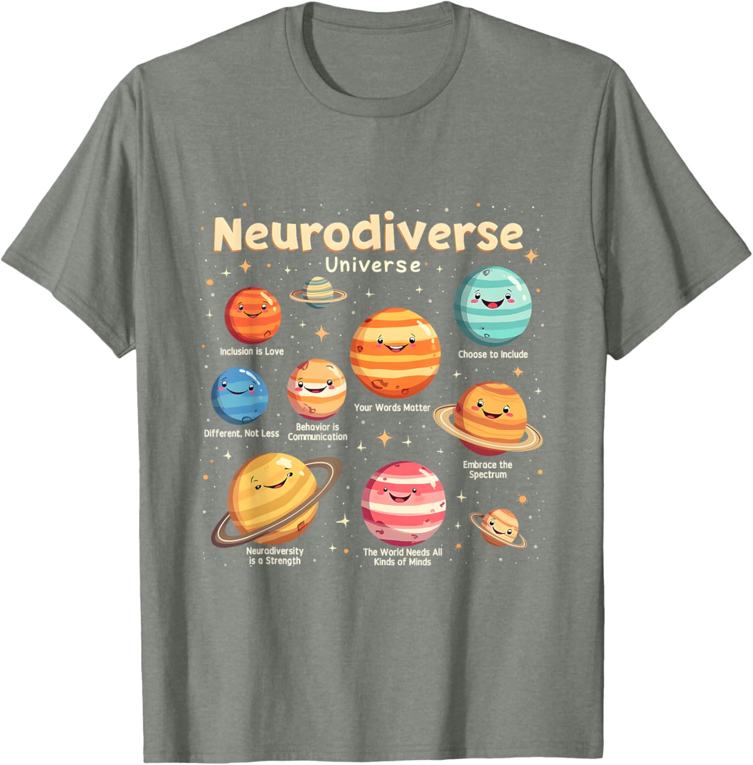 Neurodiverse Universe Autism Awareness T-Shirt - Celebrate Diversity in Style - 22