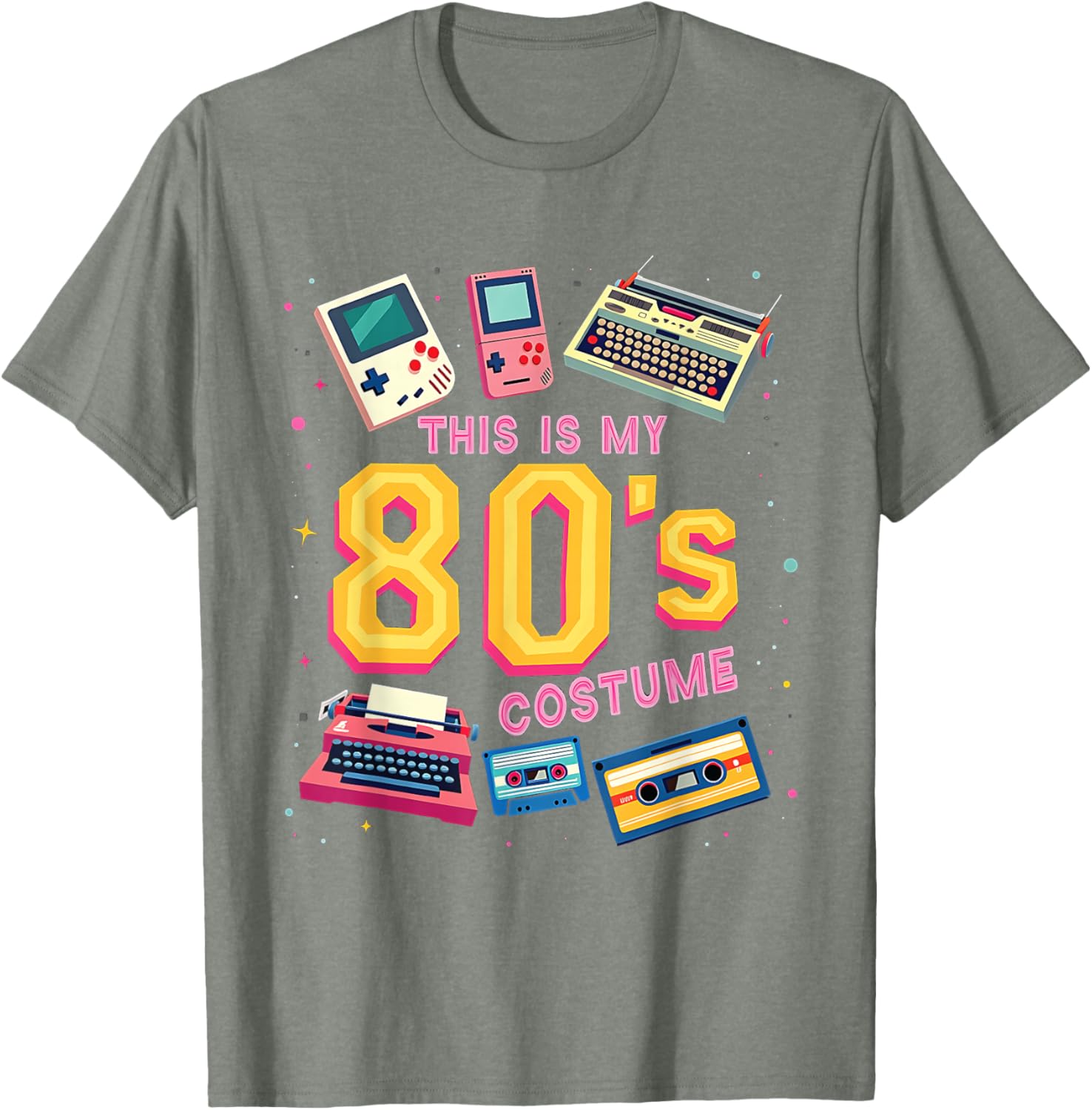 Retro 80's Costume Classic T-Shirt for Nostalgic Throwback Fun - 1