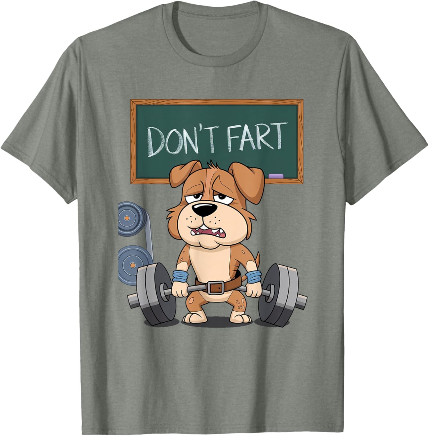 Funny Dog Don't Fart Gym Workout Tee for Men and Women Fitness Lovers - 19