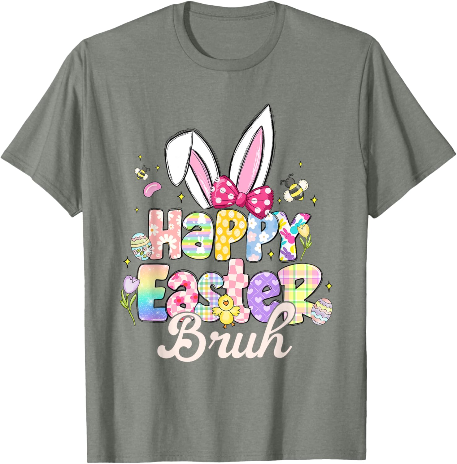 Funny Easter Bruh Meme T-Shirt for Bro Happy Spring Celebrations - 23