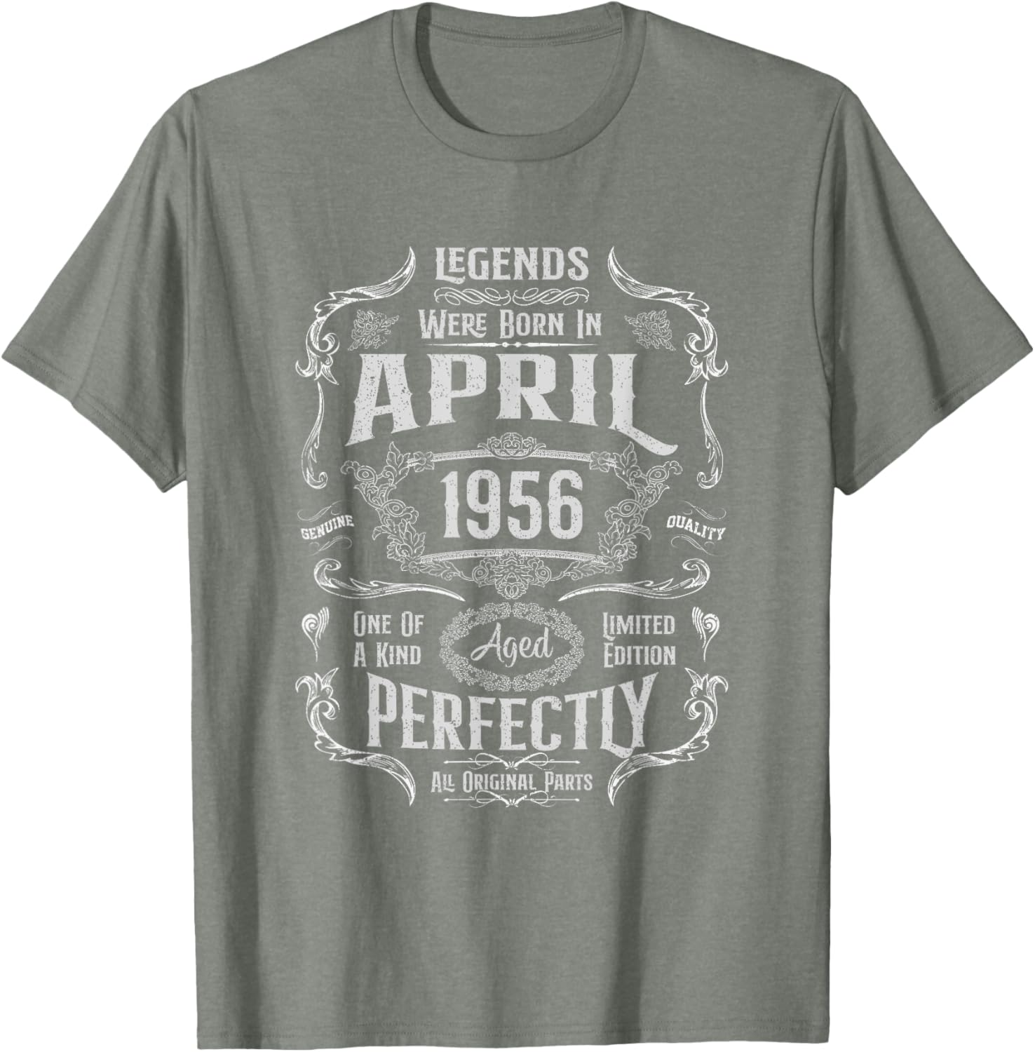 Vintage 69th Birthday Legends April 1956 T-Shirt for Memorable Celebrations - 20