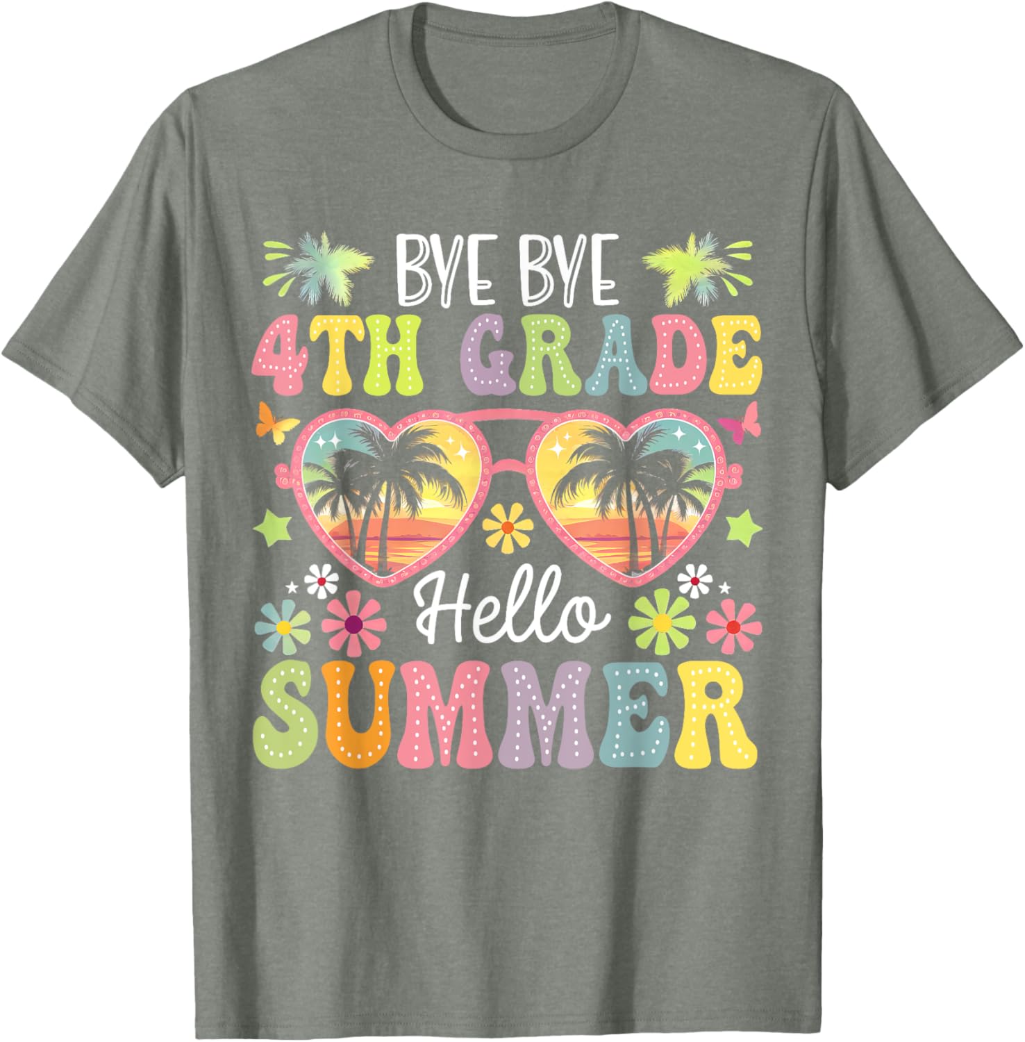 Goodbye 4th Grade Hello Summer Kids T-Shirt for Boys - Fun Last Day Style - 2