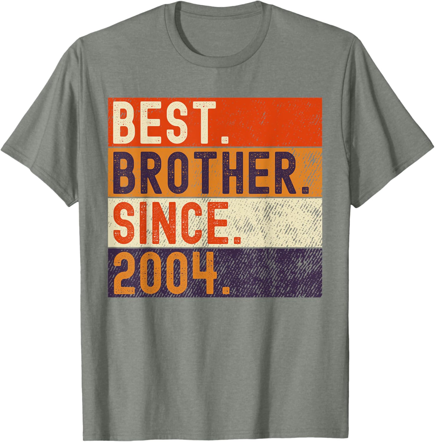Vintage Best Brother Since 2004 Birthday T-Shirt for Family Celebrations - 18