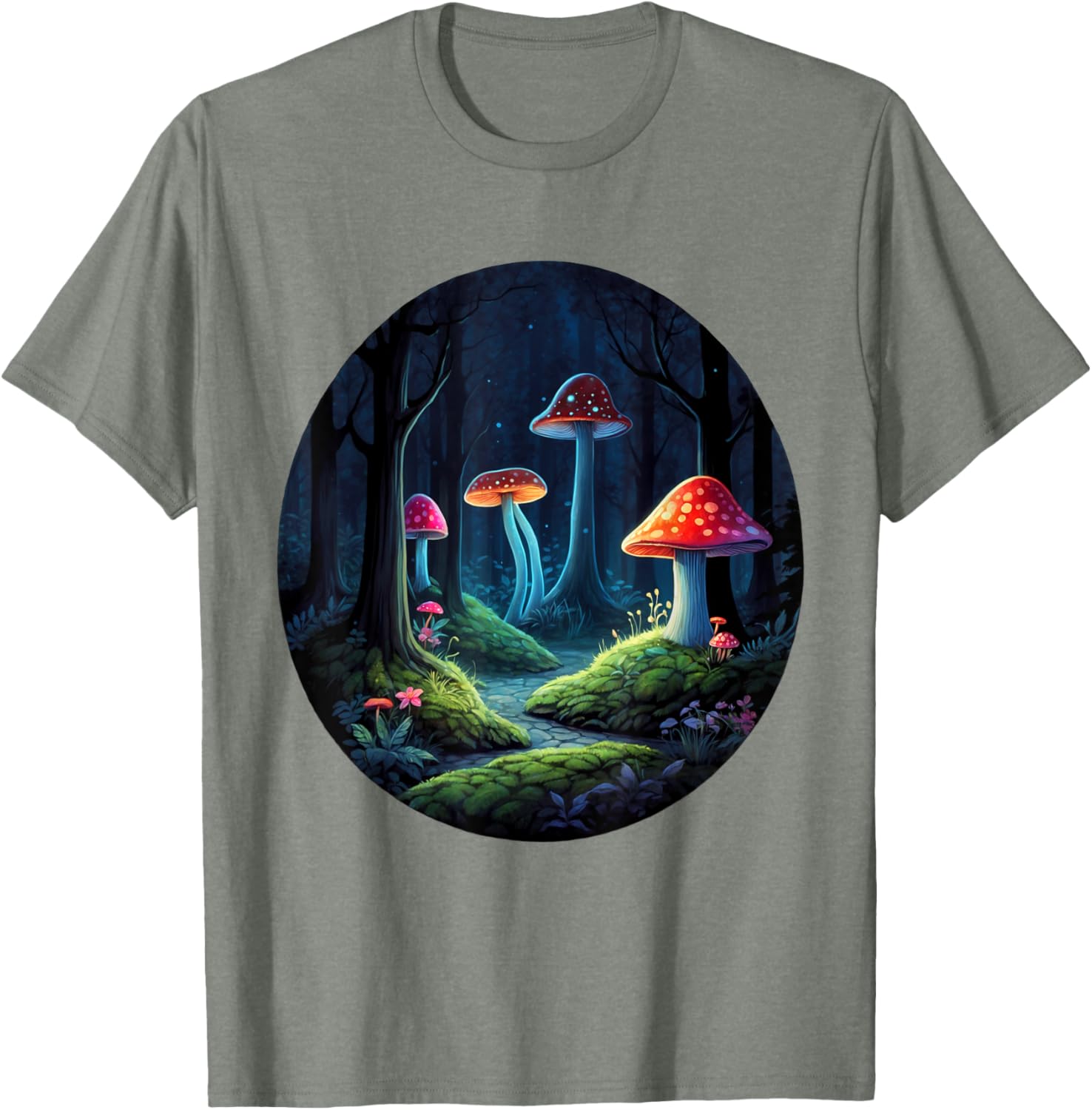 Magical Forest Mushrooms Kids T-Shirt | Whimsical Enchanting Design - 11
