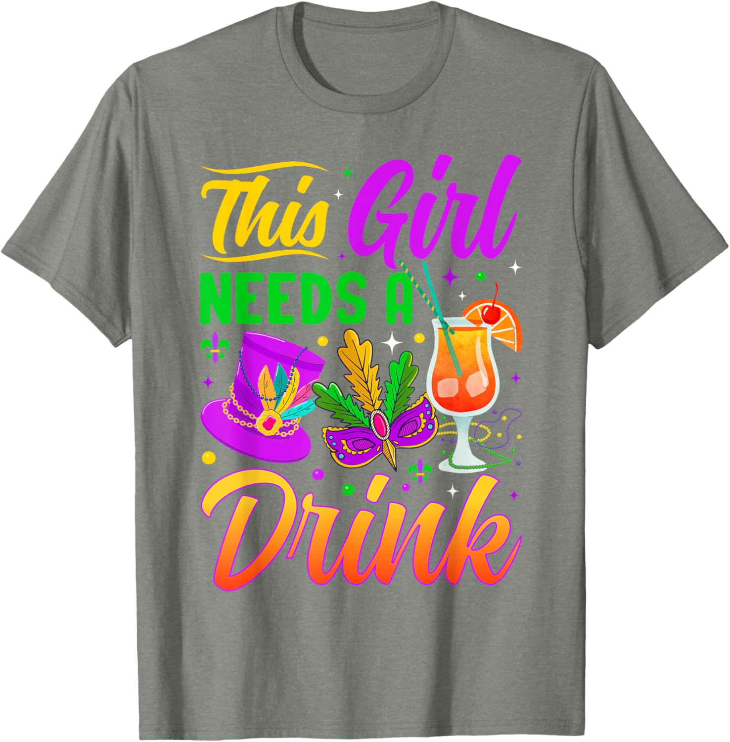 This Girl Needs A Drink Funny T-Shirt for Women - Casual Wear - 11
