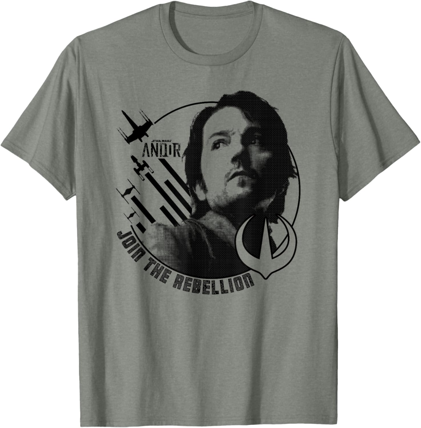 Star Wars Andor Cassian Andor Join The Rebellion Portrait T-Shirt - 7