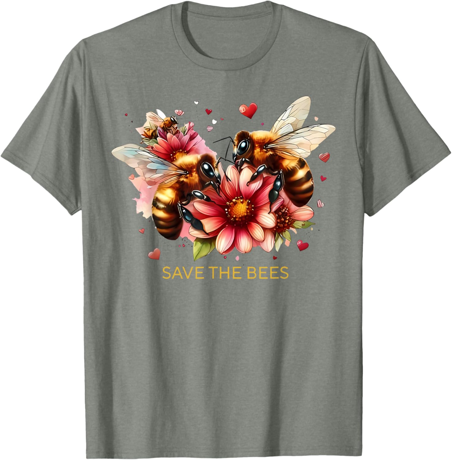 Save Our Bees Pollinator Gardening T-Shirt for Environmental Advocates - 6