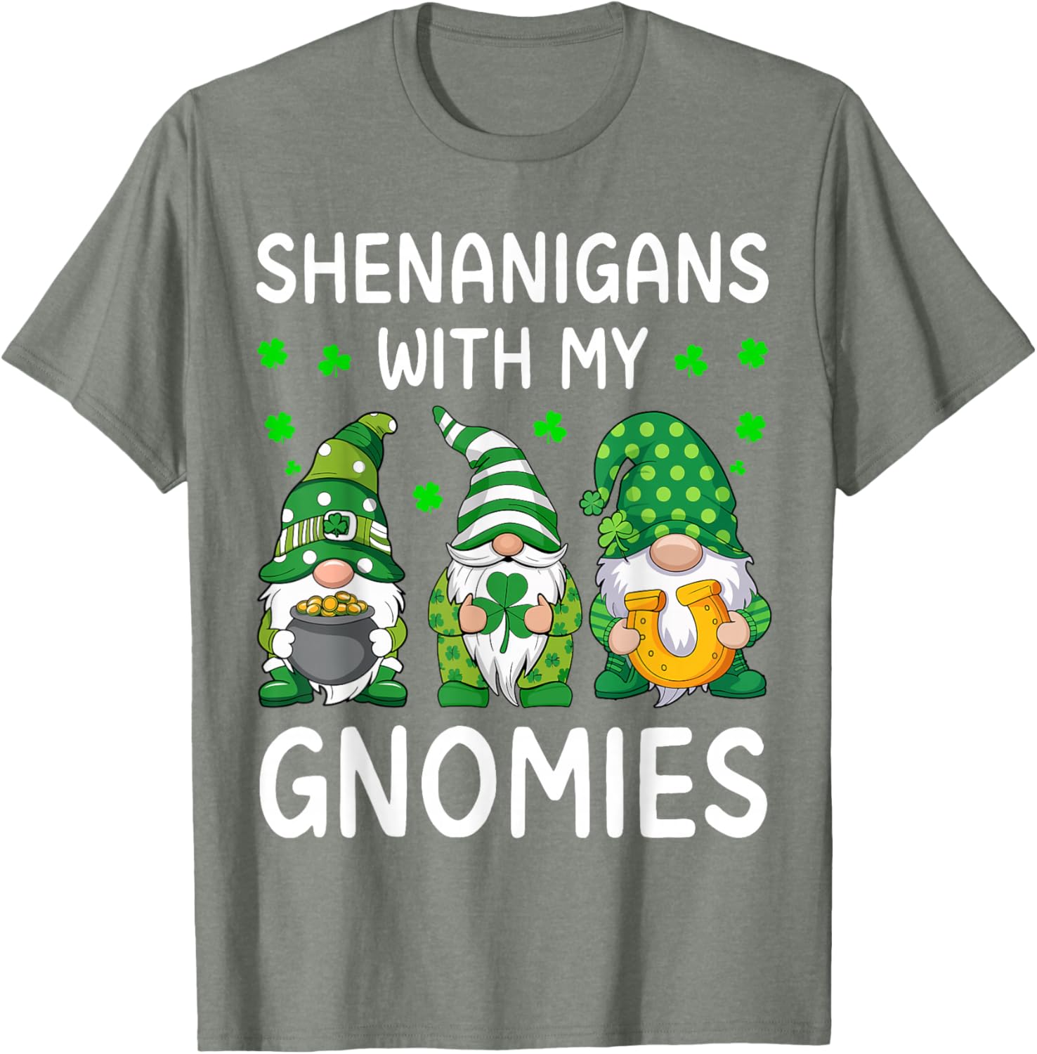 Shenanigans With My Gnomies St Patricks Day Gnome T-Shirt for Fun Celebrations - 4