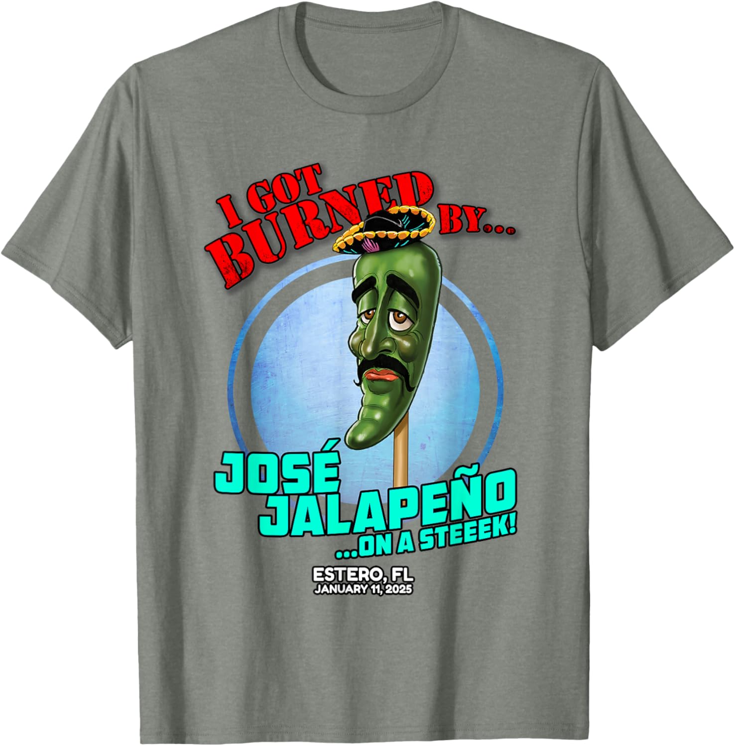 Jose Jalapeno On A Stick T-Shirt for Fun in Estero FL 2025 - 11