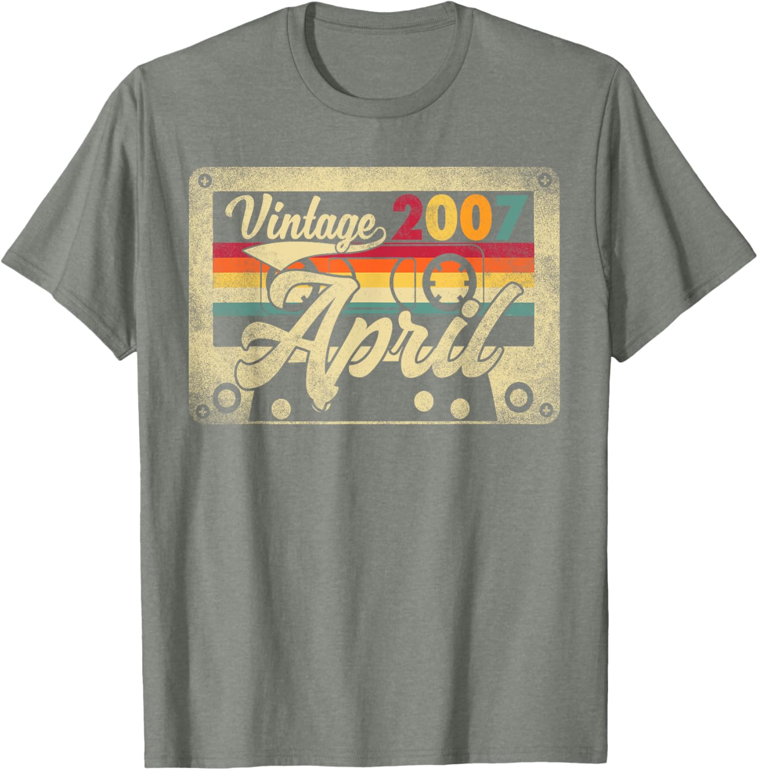 Funny Vintage April 2007 18th Birthday Retro T-Shirt for Celebration - 11