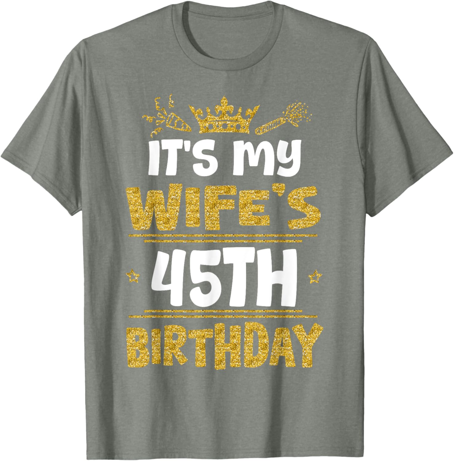 Happy Wife's 45th Birthday T-Shirt Vintage 1980 Gift for Her - 12