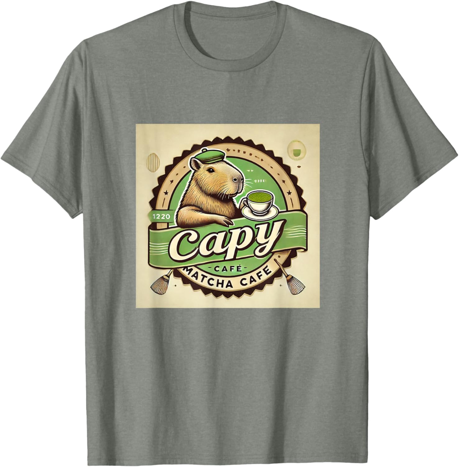 Capybara Cafe Coffee and Tea Lover T-Shirt for Animal Enthusiasts - 2
