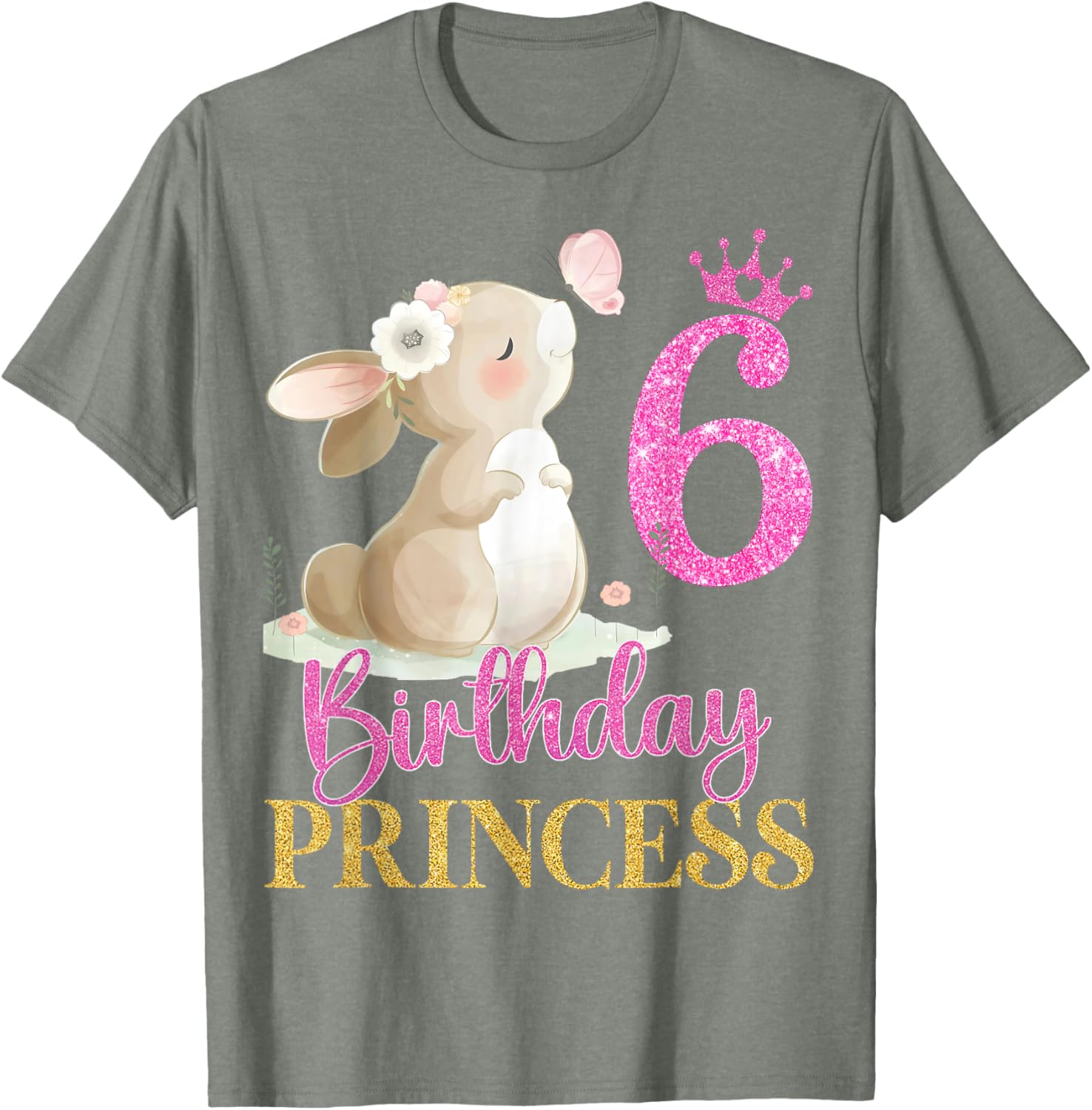Adorable Rabbit Princess T-Shirt for 6th Birthday Girls - Perfect Gift! - 10