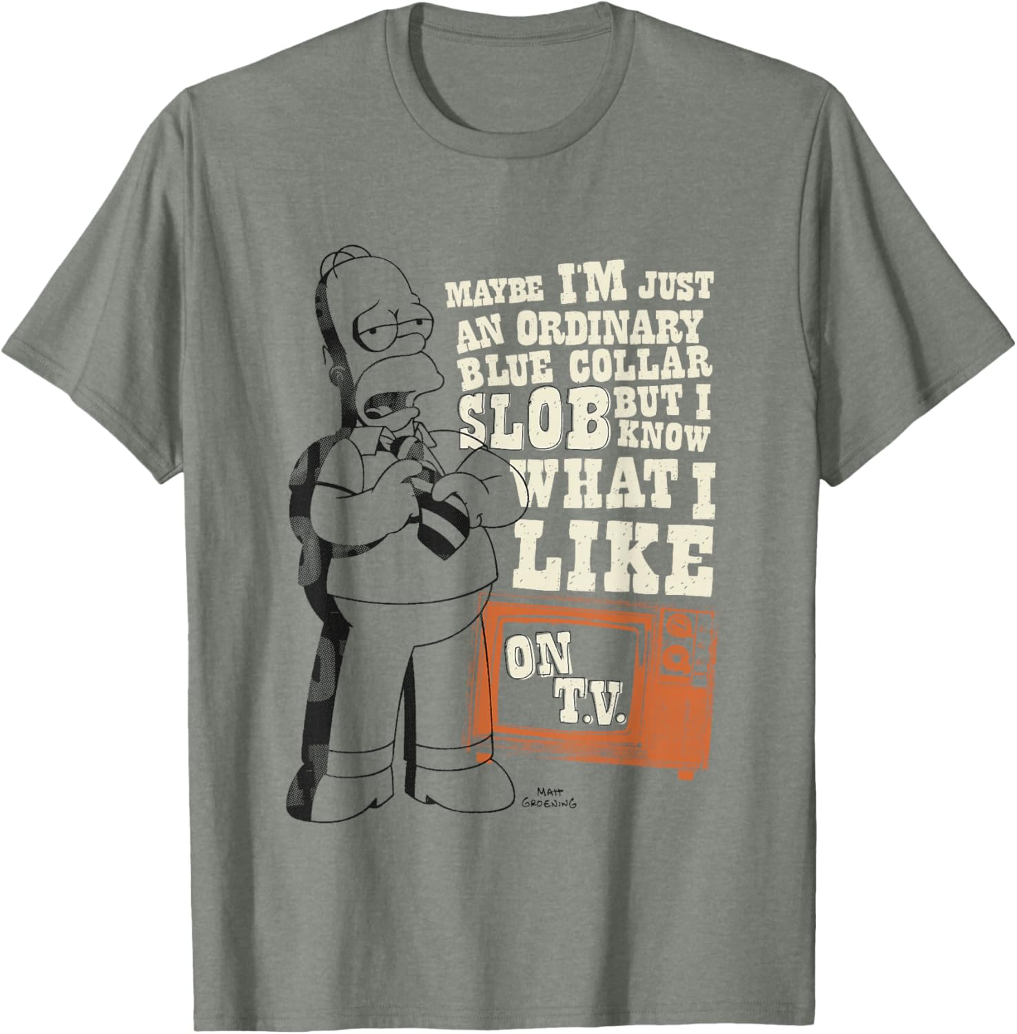 Homer Simpson Ordinary Blue Collar Slob T-Shirt for Fans and Collectors - 5