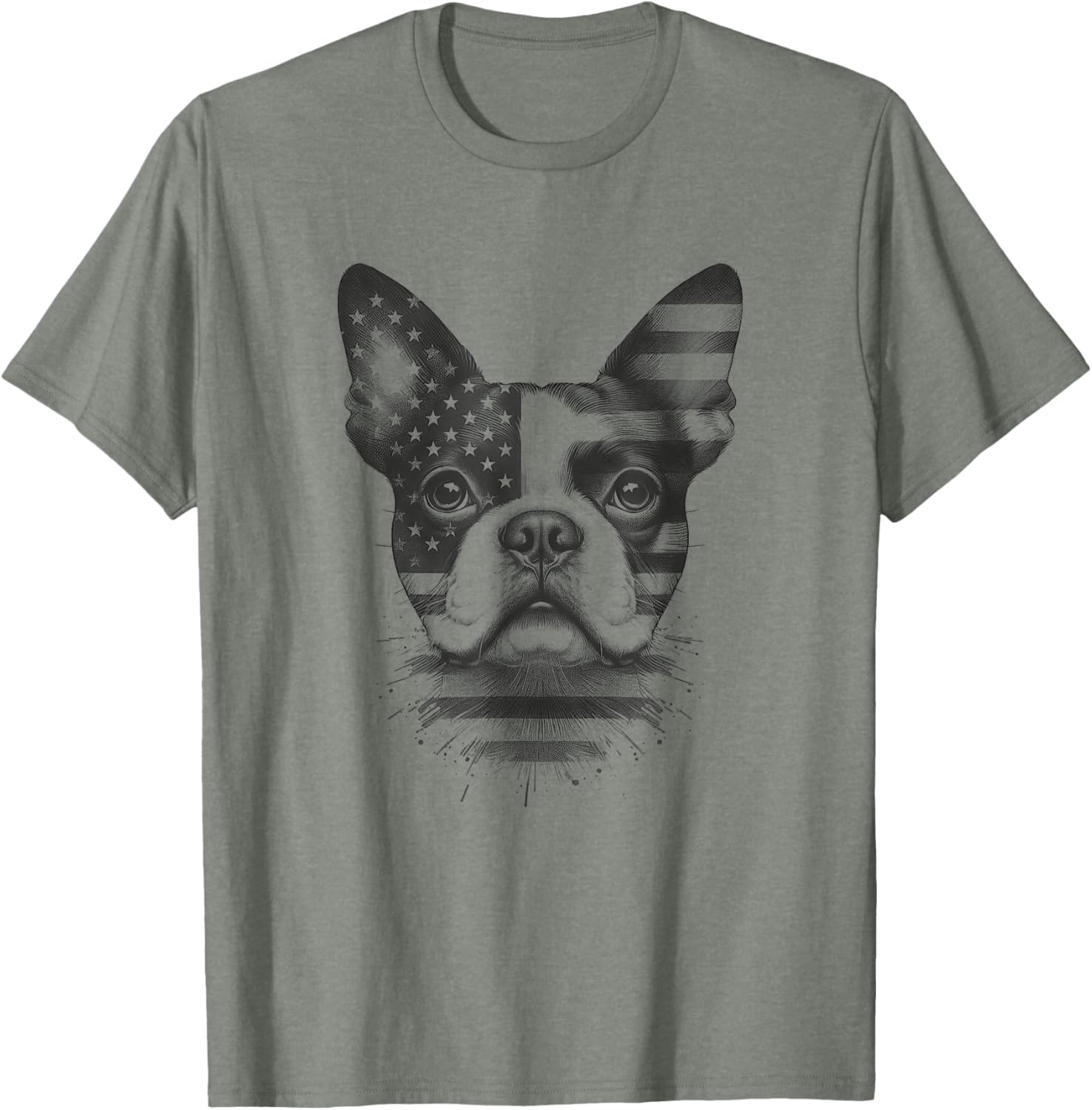 Boston Terrier American Flag 4th of July T-Shirt for Dog Lovers - 6