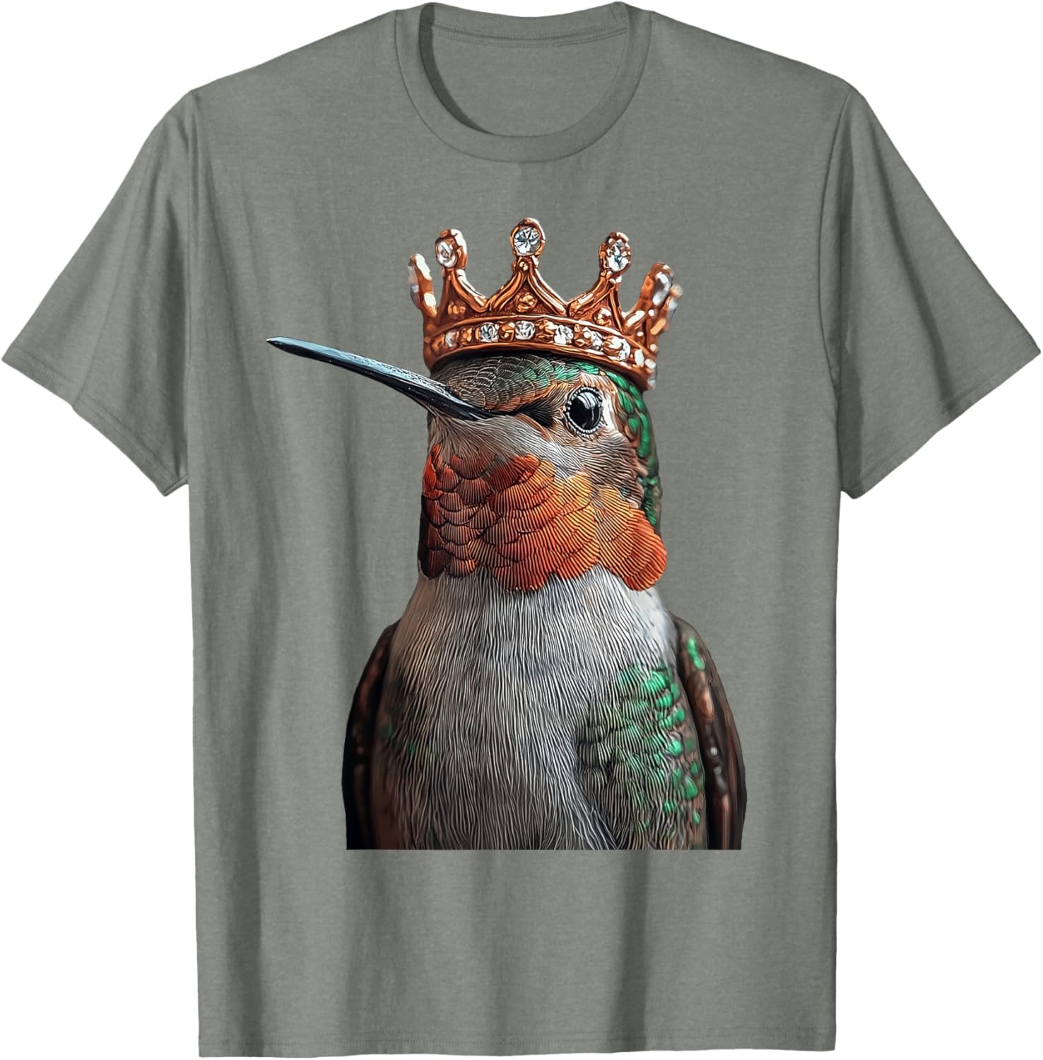Hummingbird Crown T-Shirt for Nature Lovers - Stylish and Comfortable Design - 27