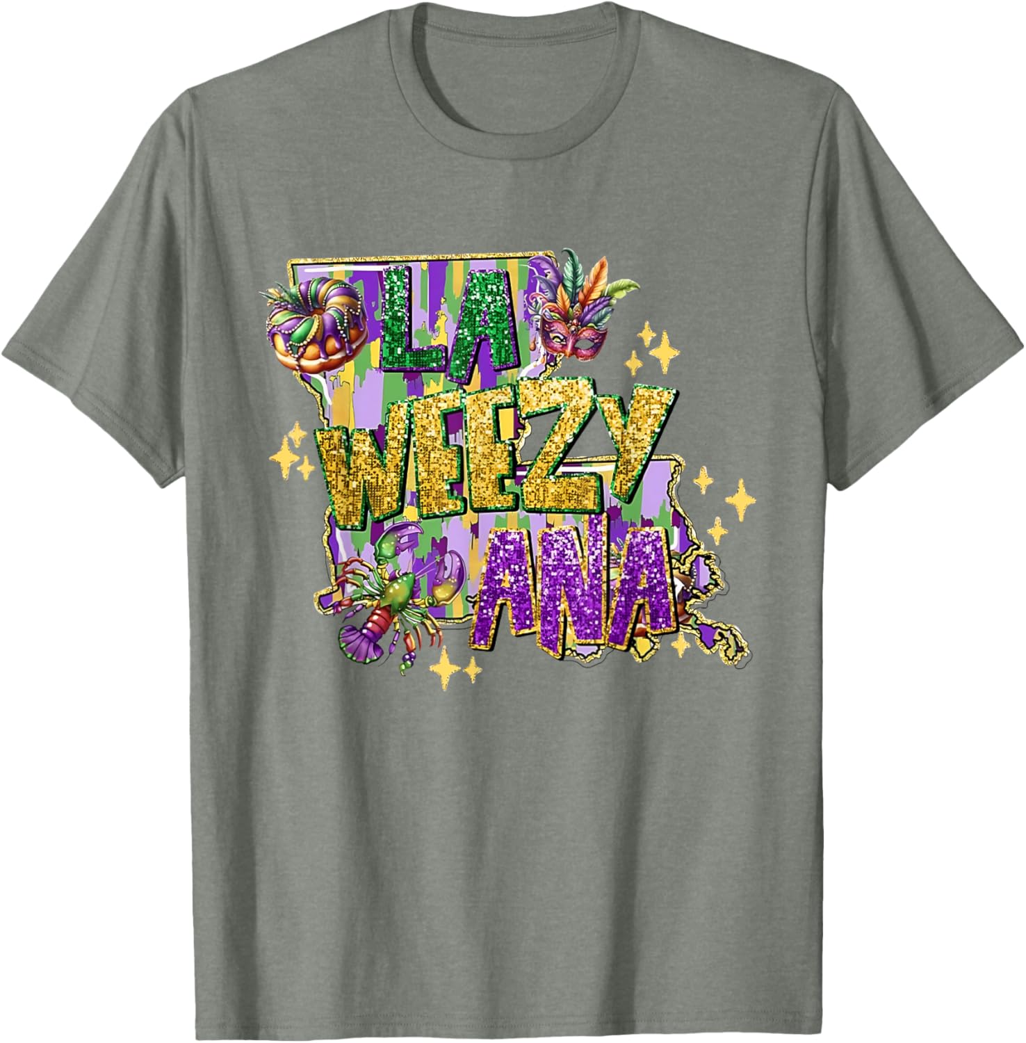 La Weezy Ana Mardi Gras T-Shirt for Fat Tuesday Celebrations - 4