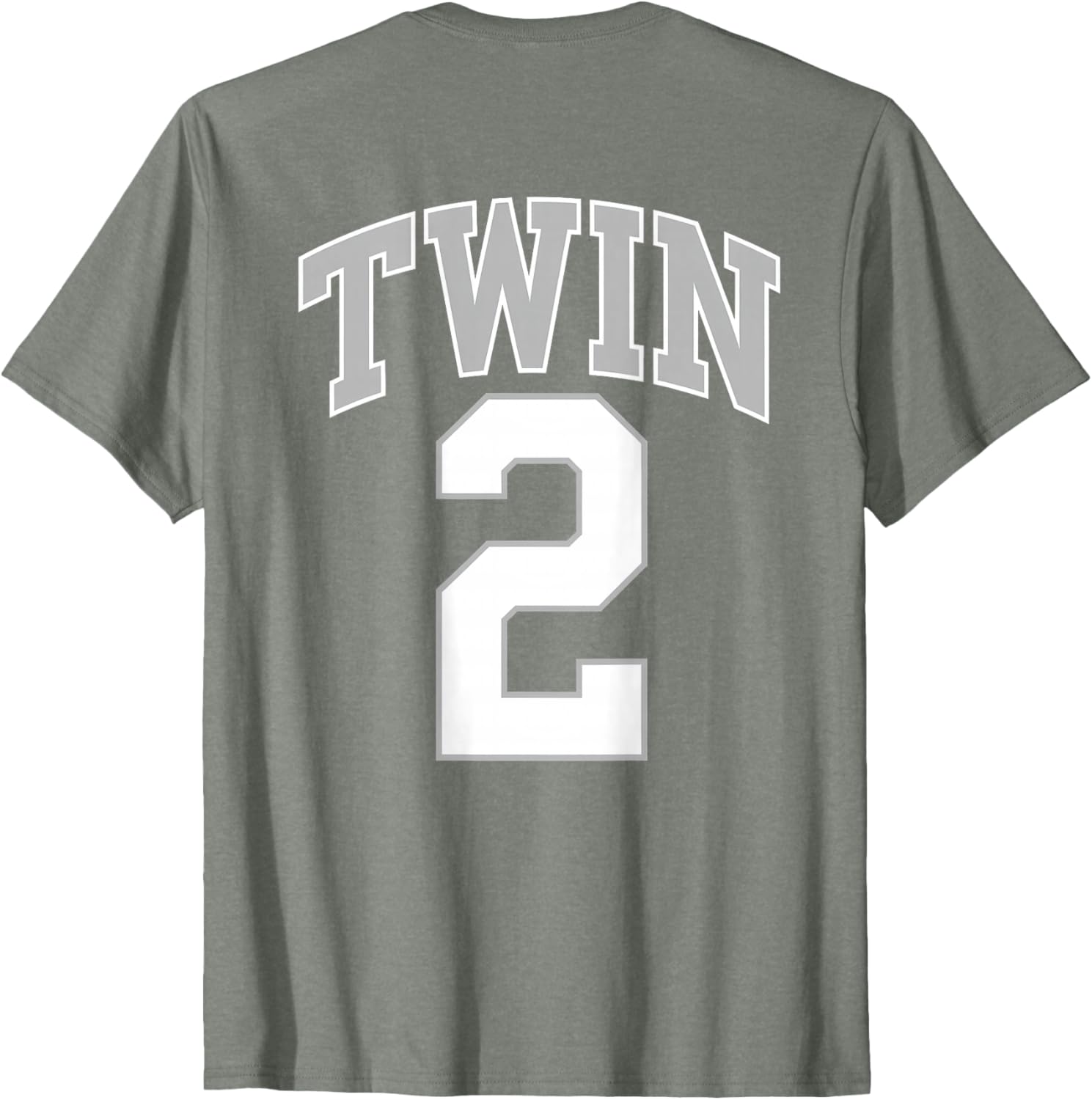 Matching Funny TWIN 1 and TWIN 2 Adult and Kids Jerseys T-Shirt Set - 16