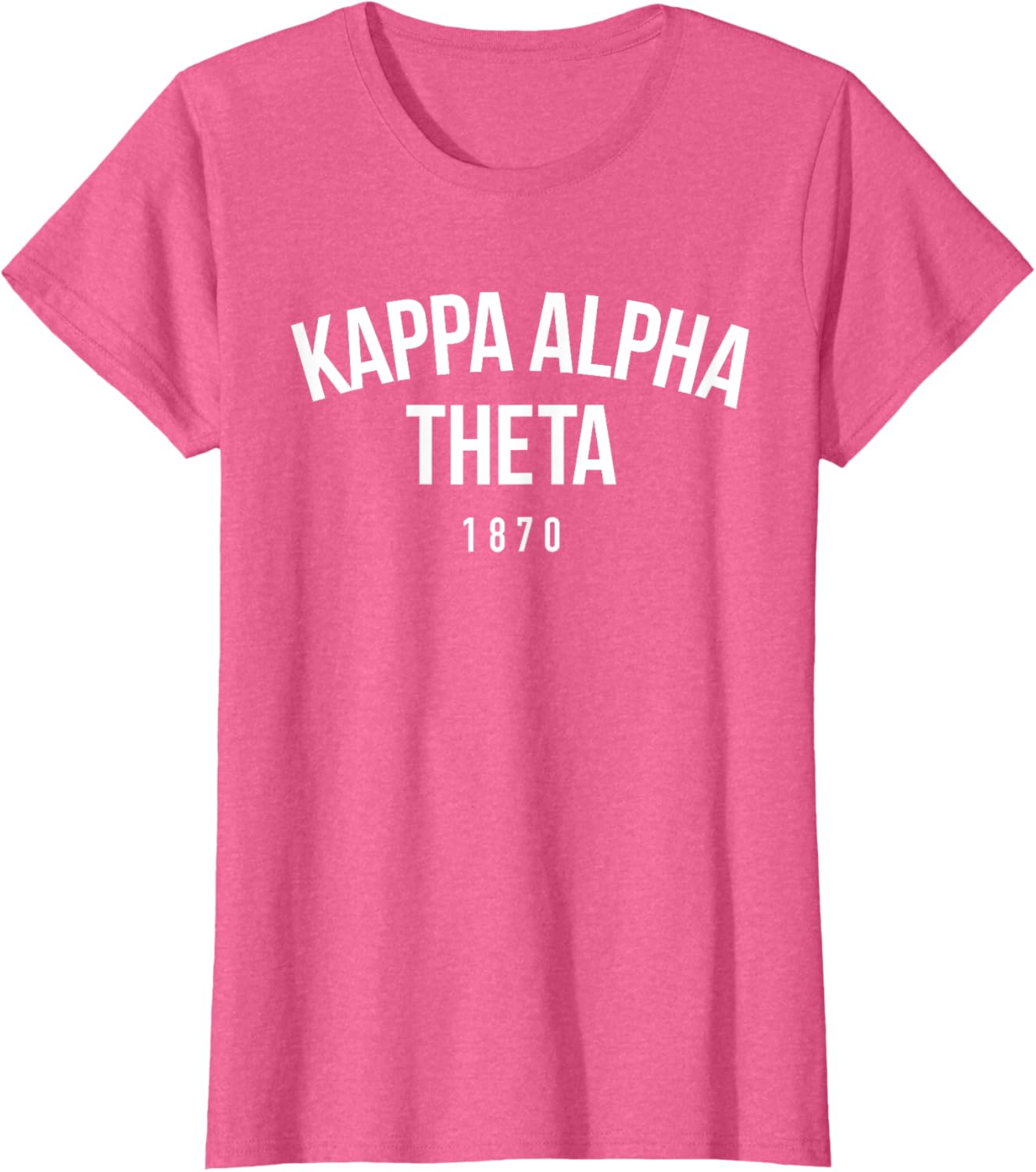 Kappa Alpha Theta Official White Arch Over T-Shirt for Sorority Fans - 9