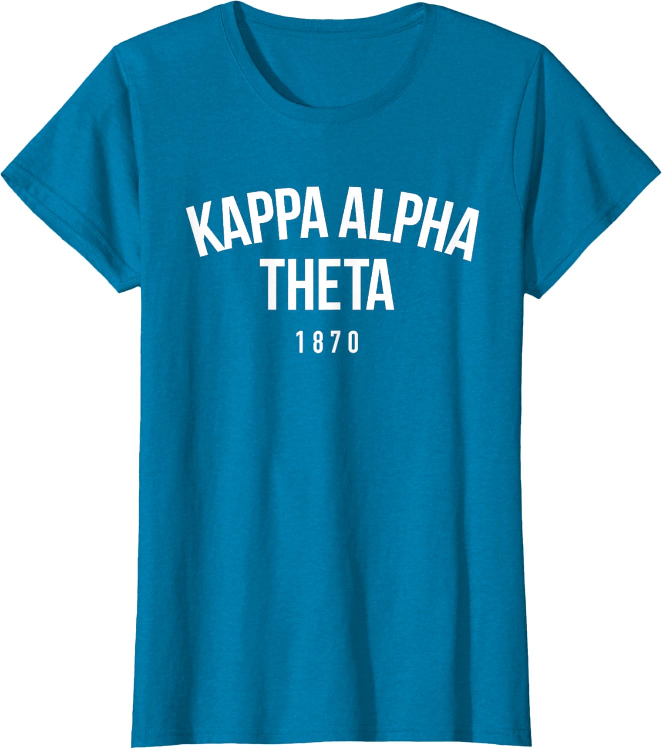 Kappa Alpha Theta Official White Arch Over T-Shirt for Sorority Fans - 4