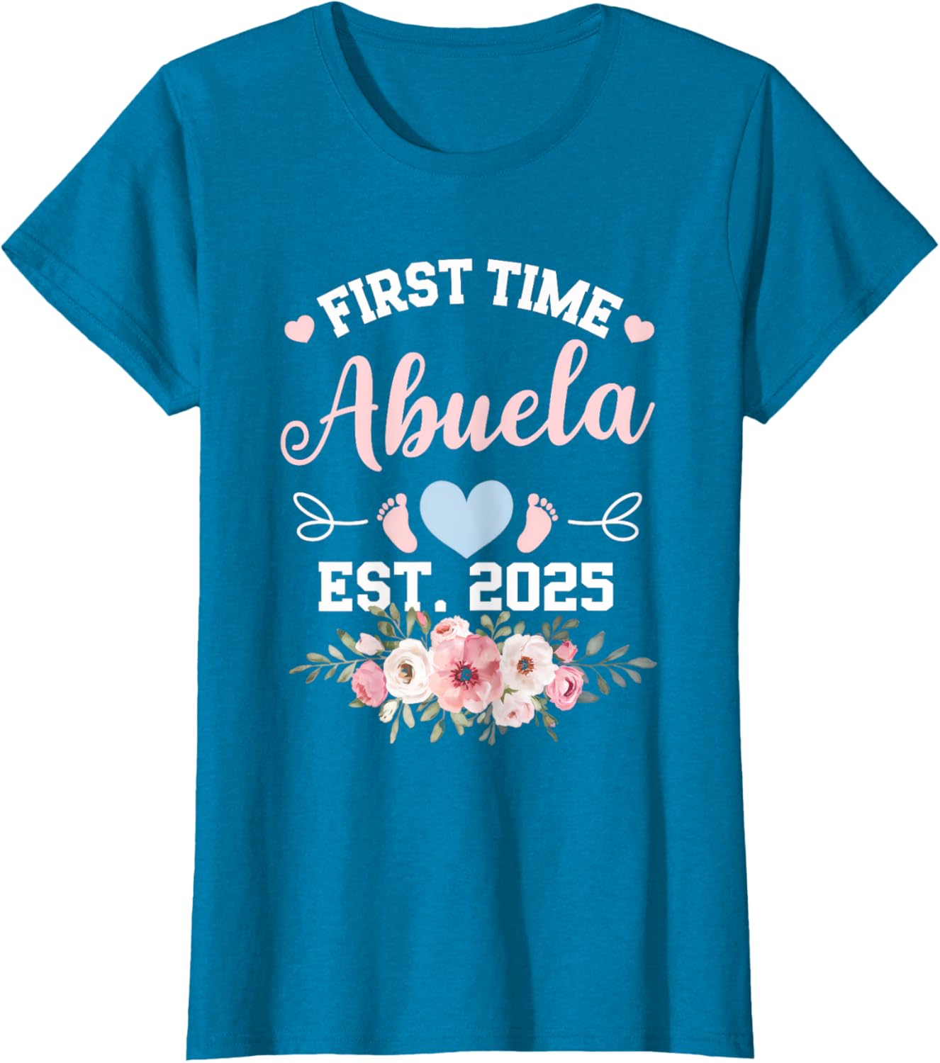 Cute Women's First Time Abuela 2025 Mother's Day Pregnancy T-Shirt - 7