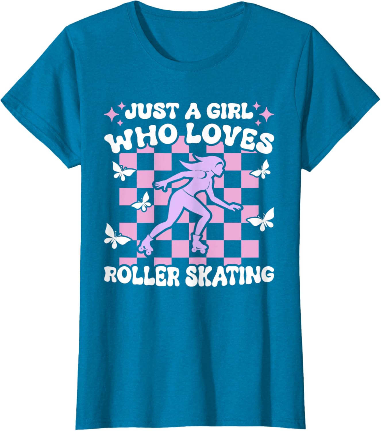 Just A Girl Who Loves Roller Skating Cute T-Shirt for Girls - 10