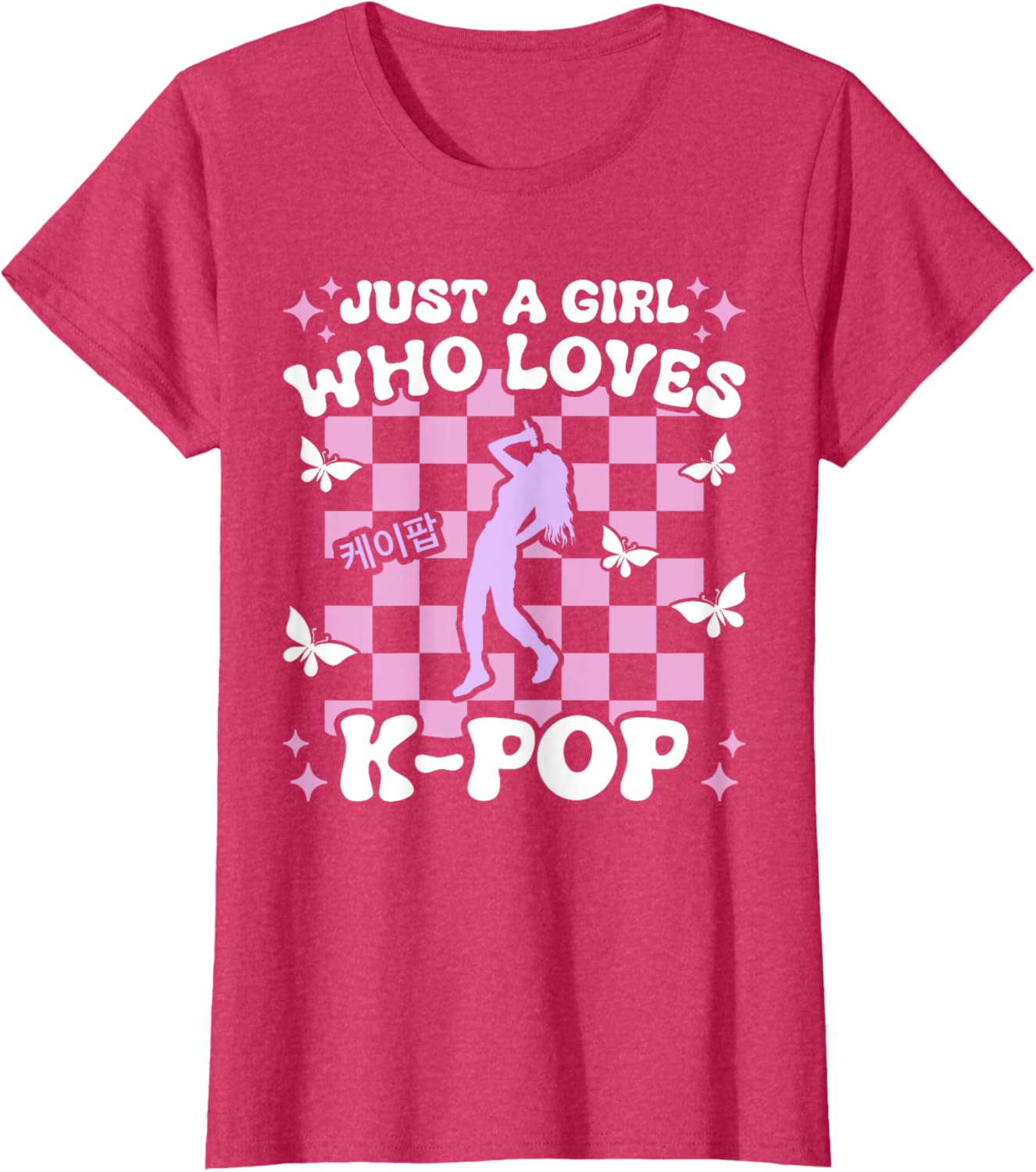 Just A Girl Who Loves K-Pop Girls Cute Teen K-Pop T-Shirt for Kids - 4