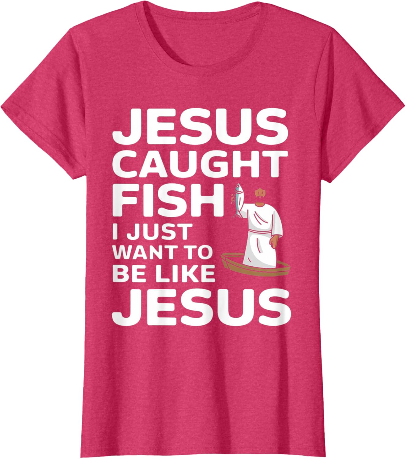 Jesus Fishing Design T-Shirt for Faithful Anglers - Catch the Spirit! - 10