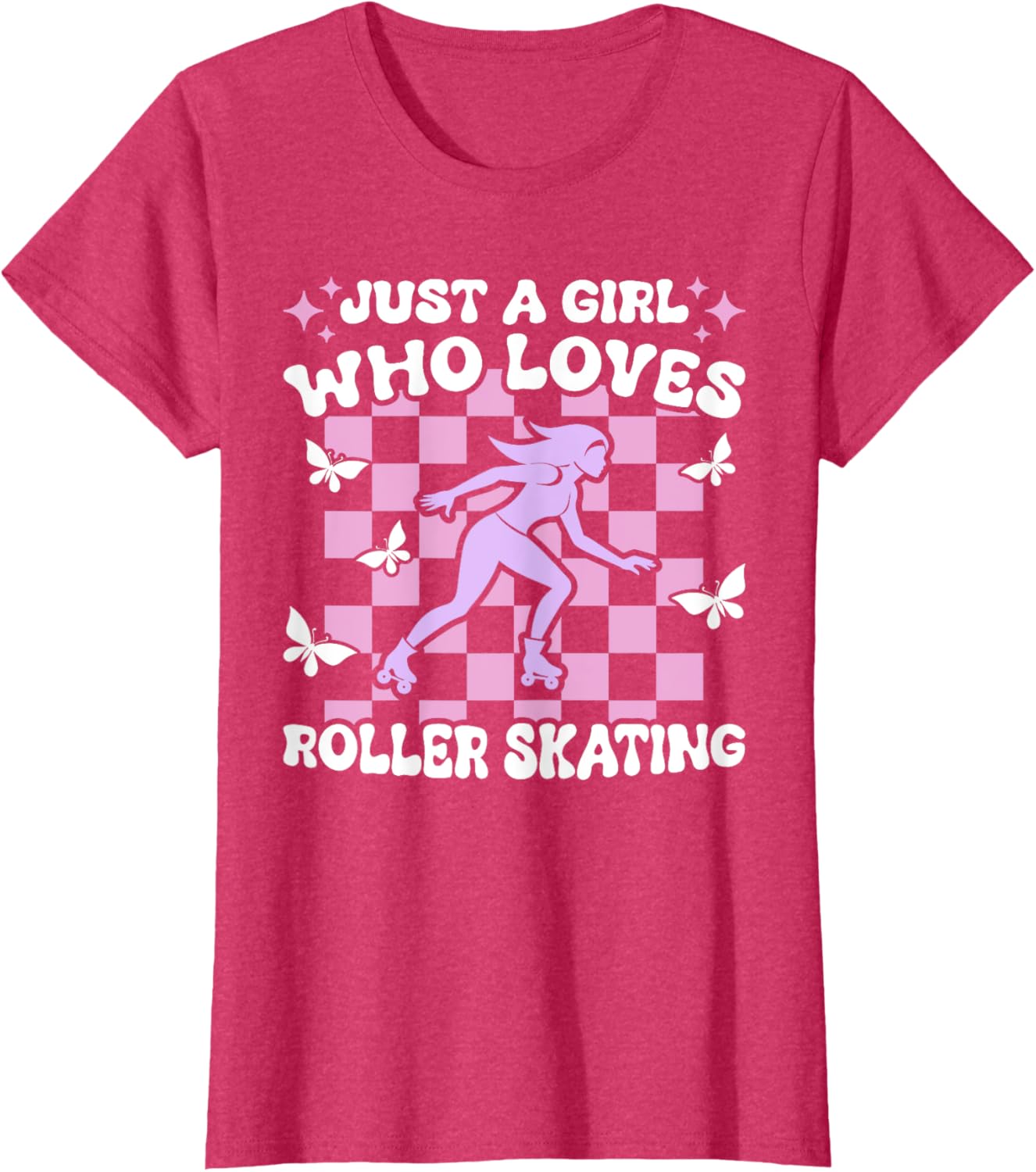 Just A Girl Who Loves Roller Skating Cute T-Shirt for Girls - 14
