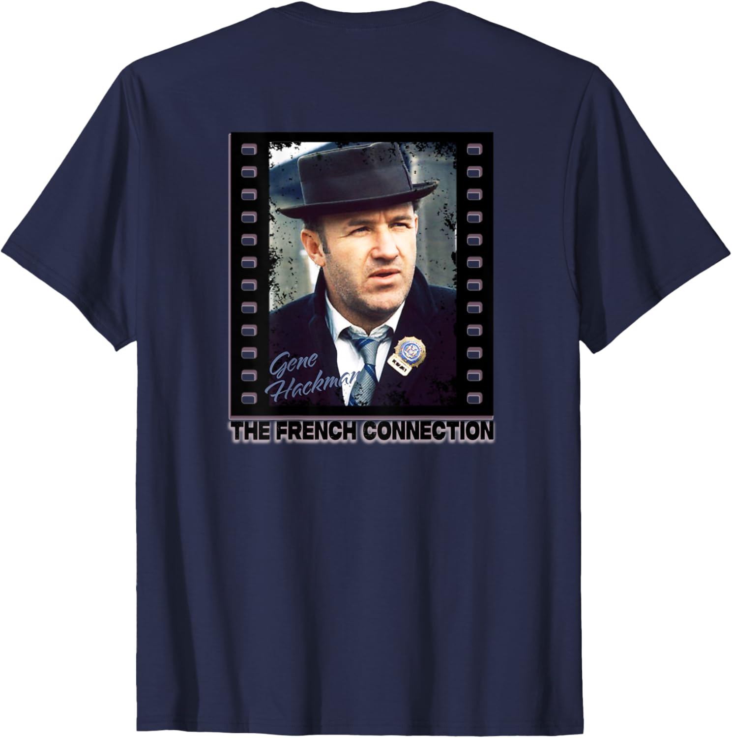 Gene Hackman Back Printed T-Shirt for Cool Casual Style and Comfort - 12