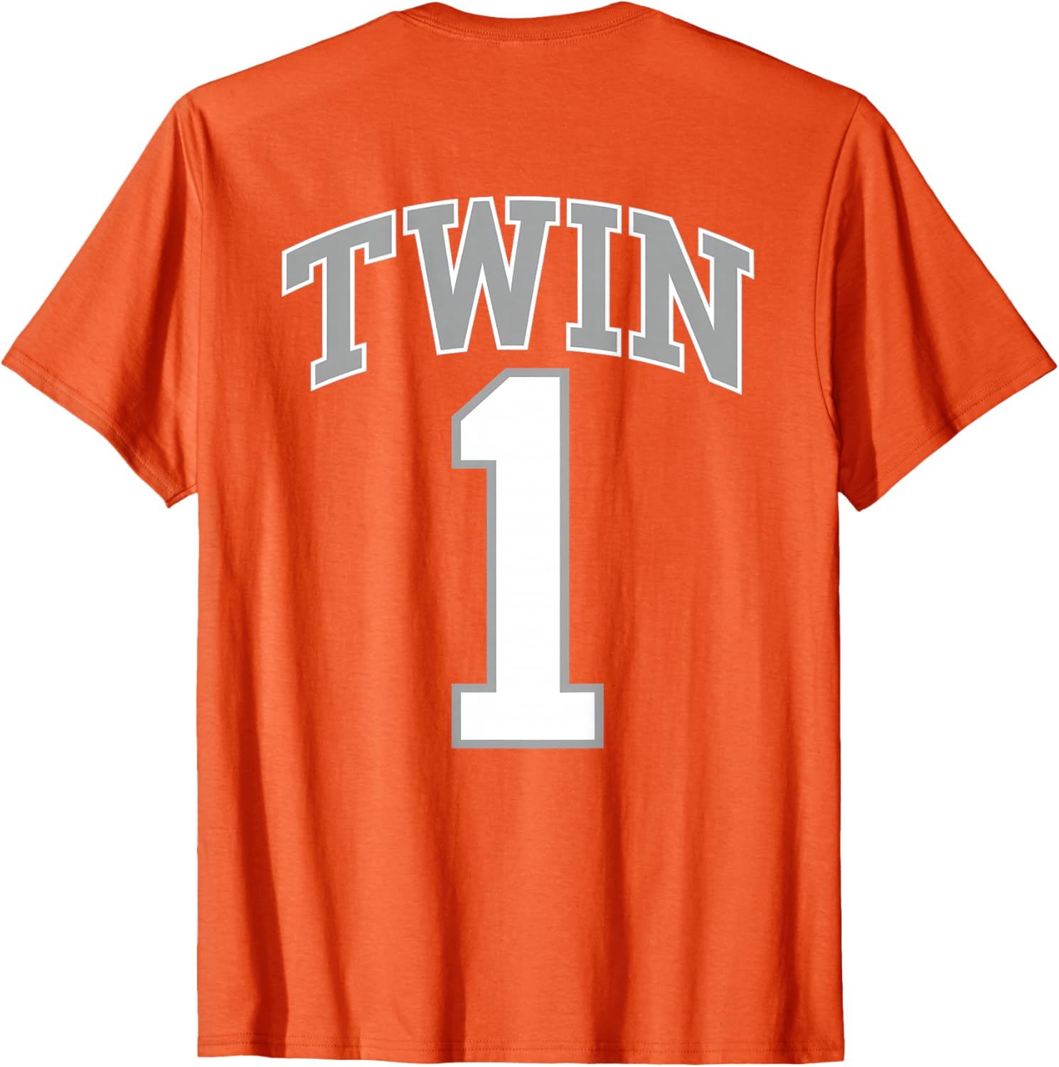 Matching TWIN 1 and TWIN 2 Funny Jersey T-Shirts for Adults and Kids - 1