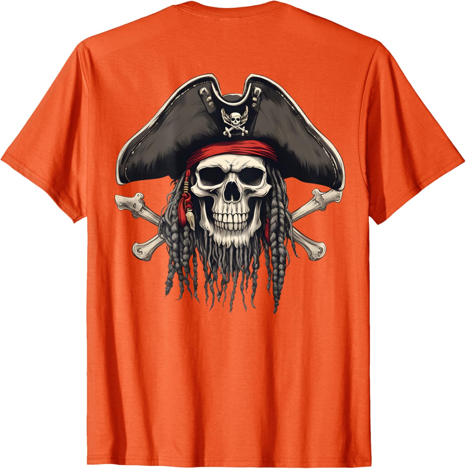 Cool Pirate Skull and Crossbones Jolly Roger T-Shirt for Adventurers - 2