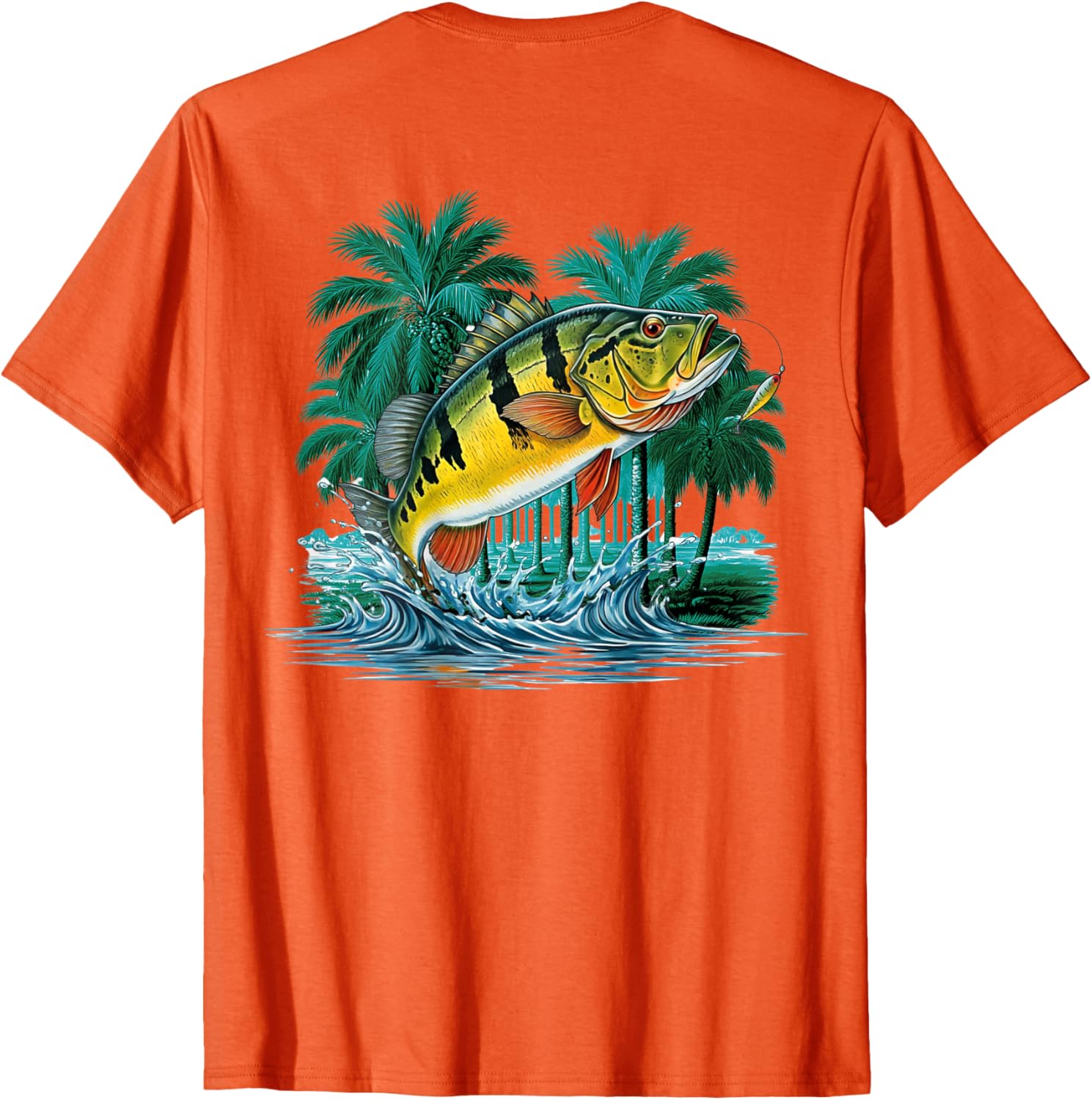 Peacock Bass Jungle Fishing T-Shirt for Outdoor Adventure Lovers - 1