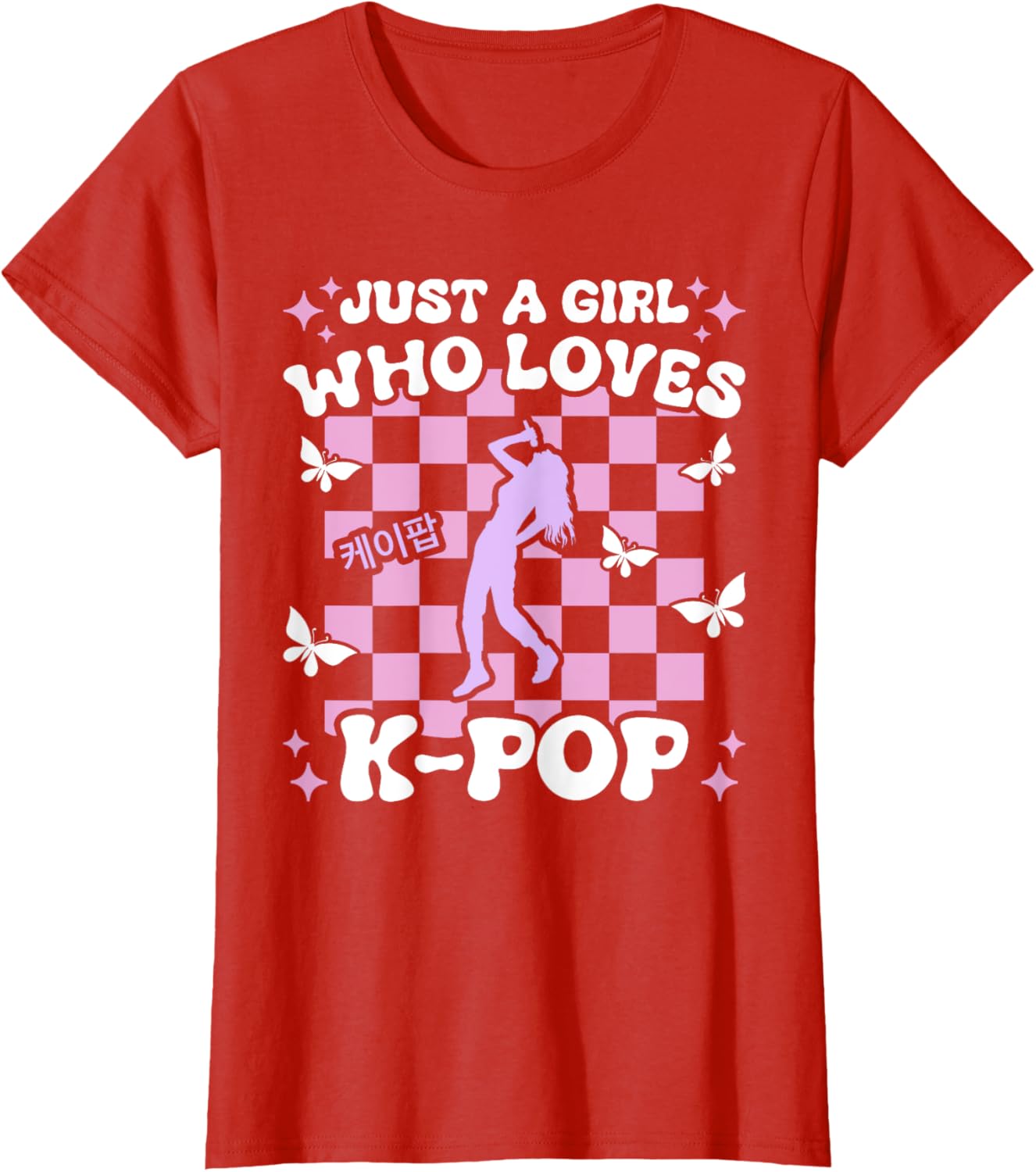 Just A Girl Who Loves K-Pop Girls Cute Teen K-Pop T-Shirt for Kids - 11