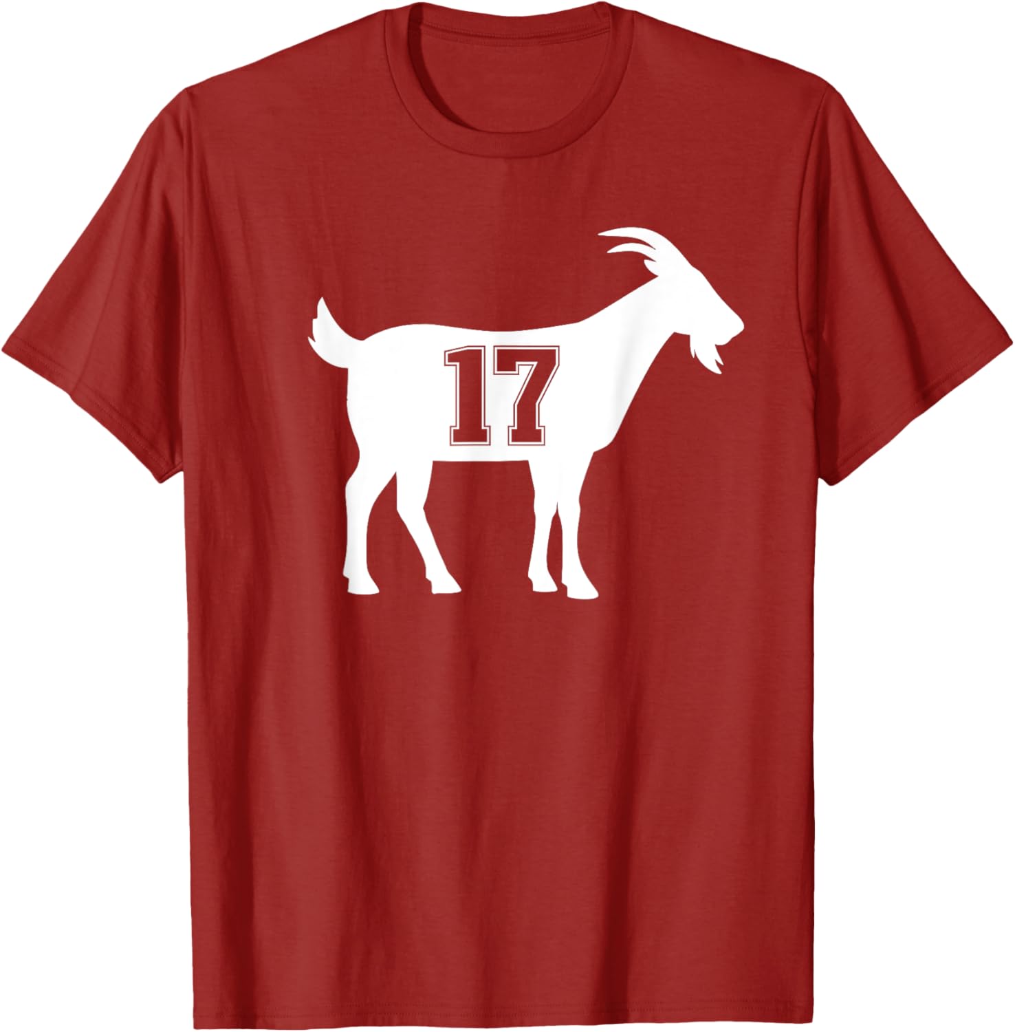 Goat 17 G.O.A.T. Number 17 Goat T-Shirt for Sports Fans and Casual Wear - 16