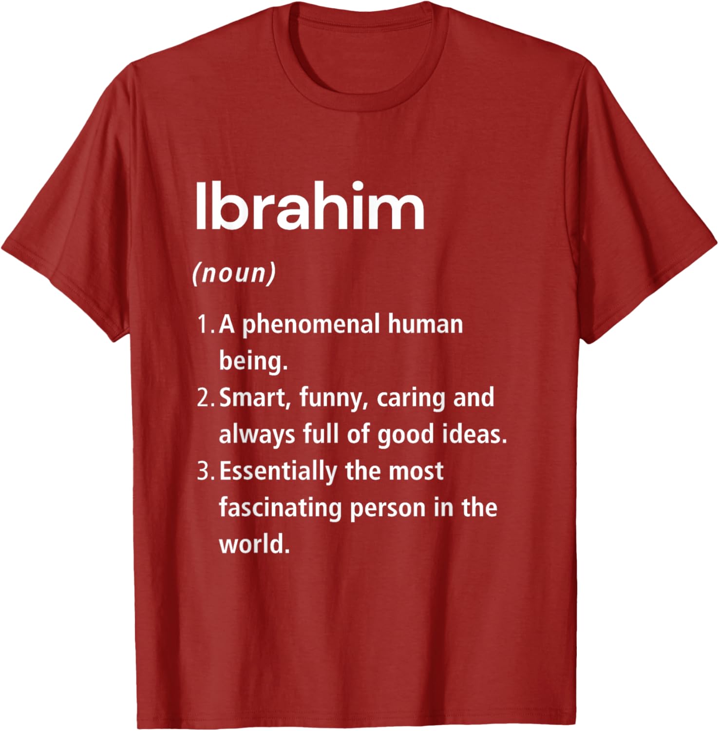 Funny Ibrahim Name Definition T-Shirt for Unique Style & Humor - 14